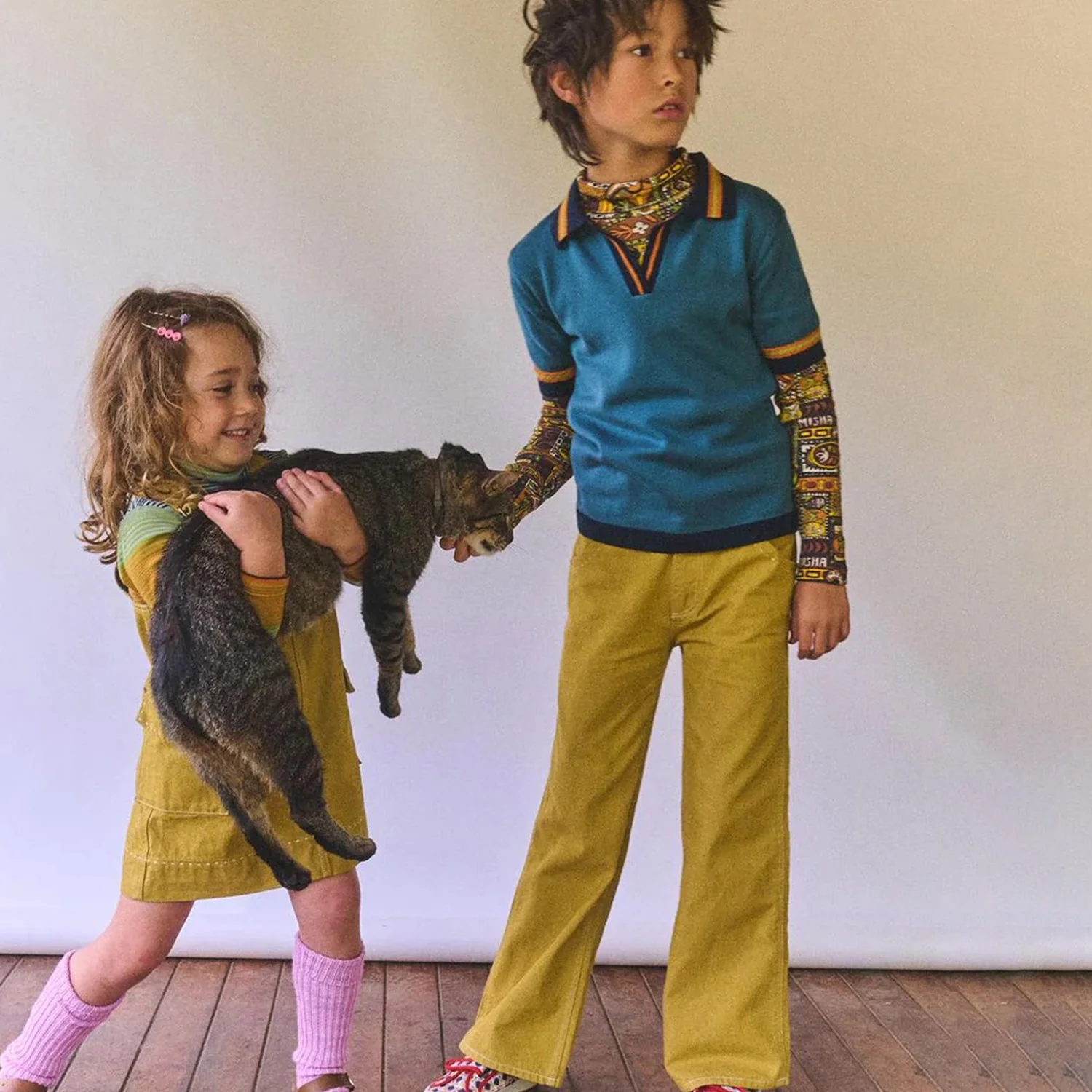 Kids Pima Cotton Turtleneck - Fox Groovy Paisley - Image 7