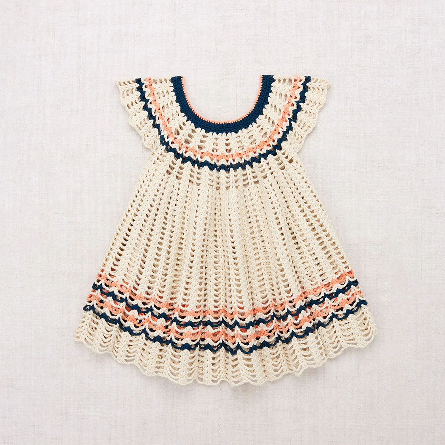 Kids Pima Cotton Wellfleet Swing Tunic - Marzipan - Image 2