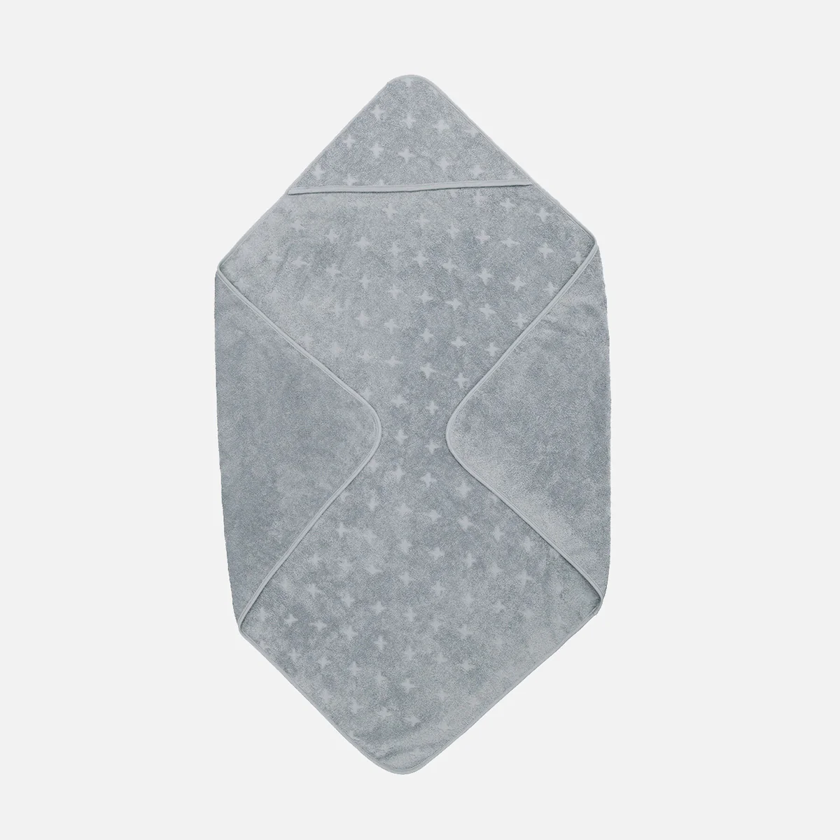 Baby Cotton Hooded Towel - Jasmin Blue