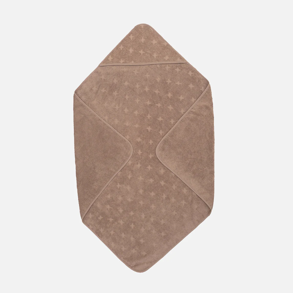 Baby Cotton Hooded Towel - Walnut