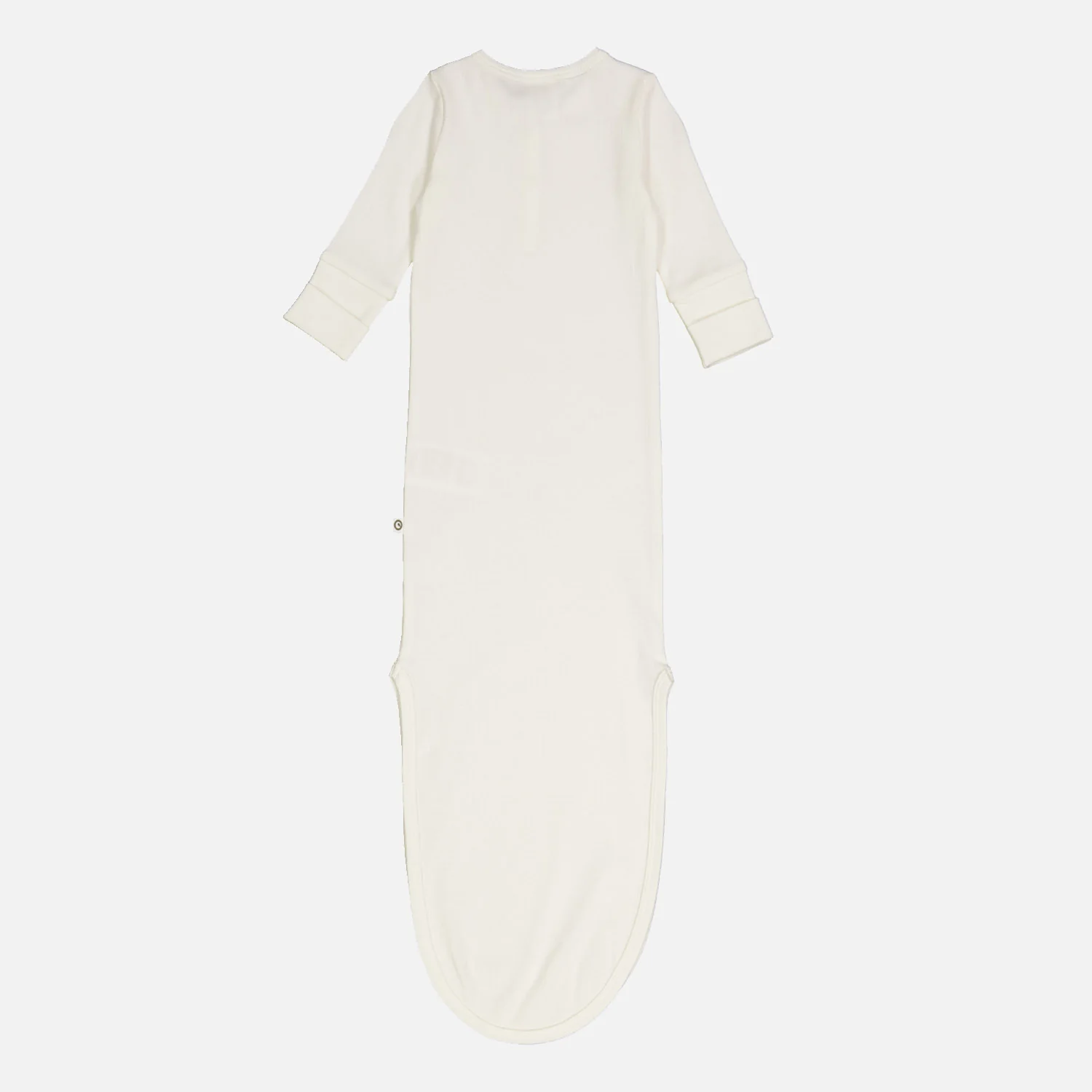 Baby Cotton Rib Knot Gown - Balsam Cream - Image 3