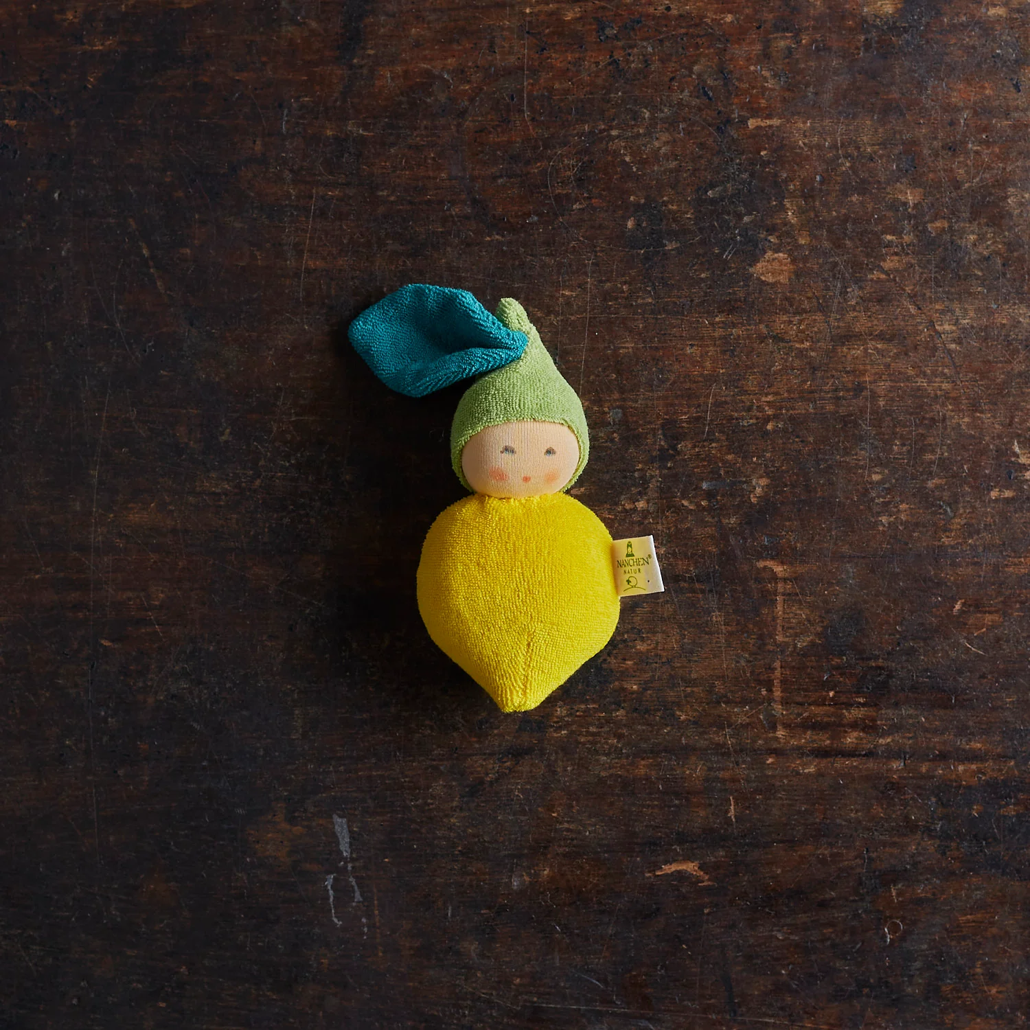 Handmade Cotton/Wool Lemon Rattle - Image 2