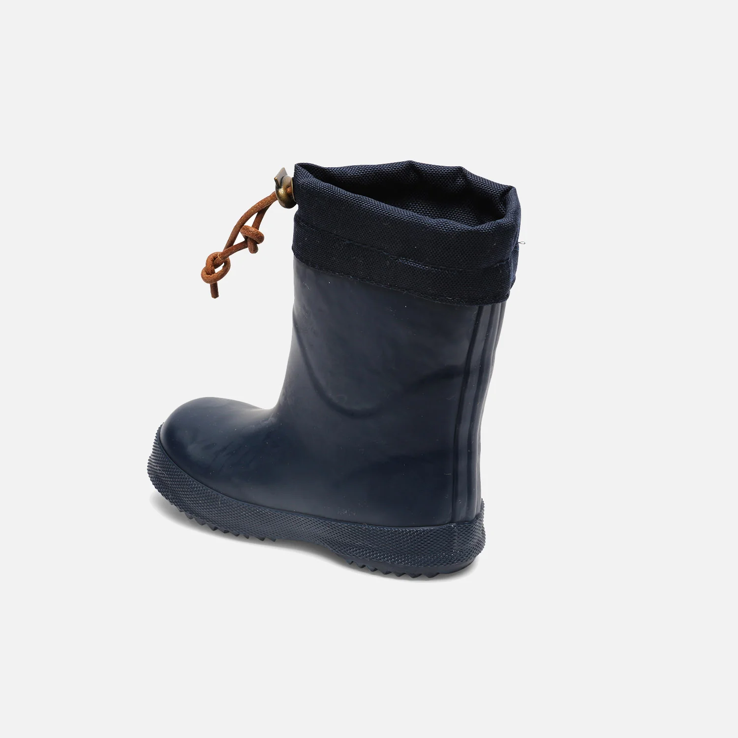 Kids Natural Rubber Wool Lined Boots - Blue - Image 5