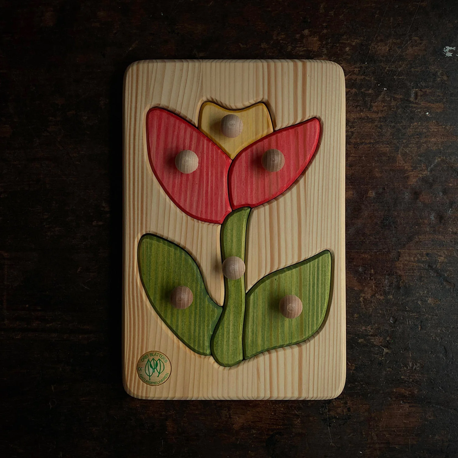 Wooden Puzzle - Flower - Image 2