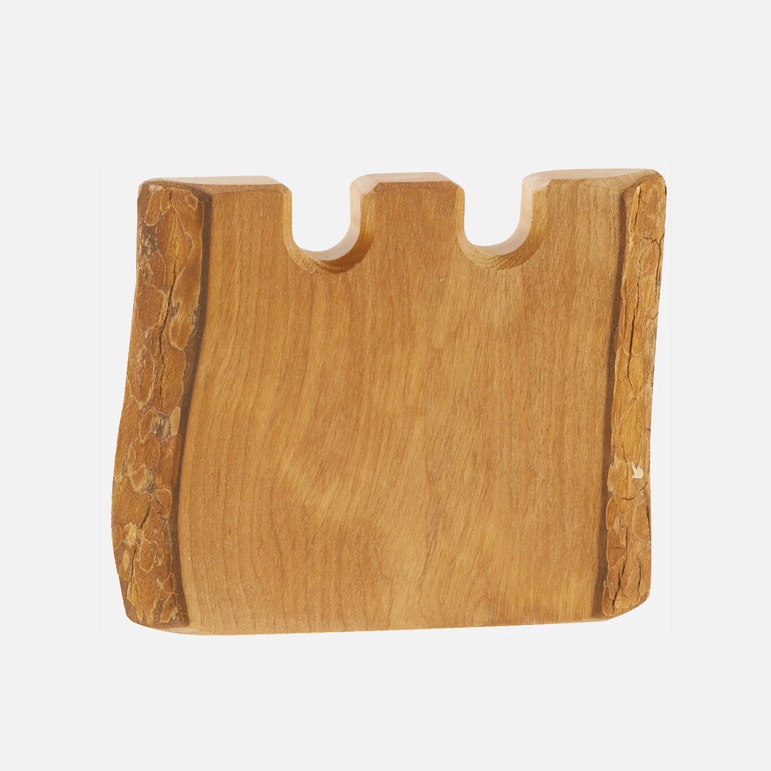 Handcrafted Wooden Castle Wall - with Bark - Image 2
