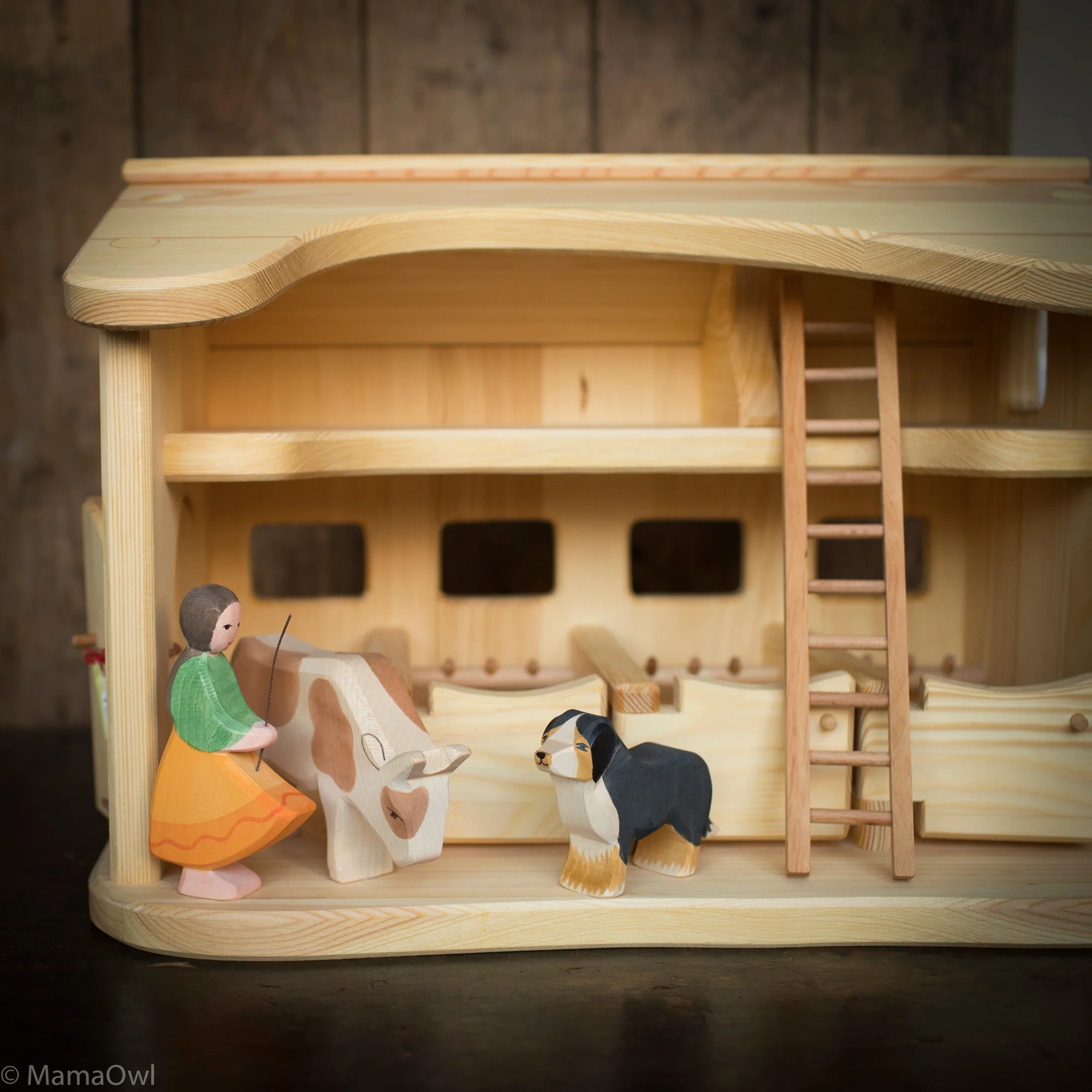 Handcrafted Wooden Very Large Stable - Image 3