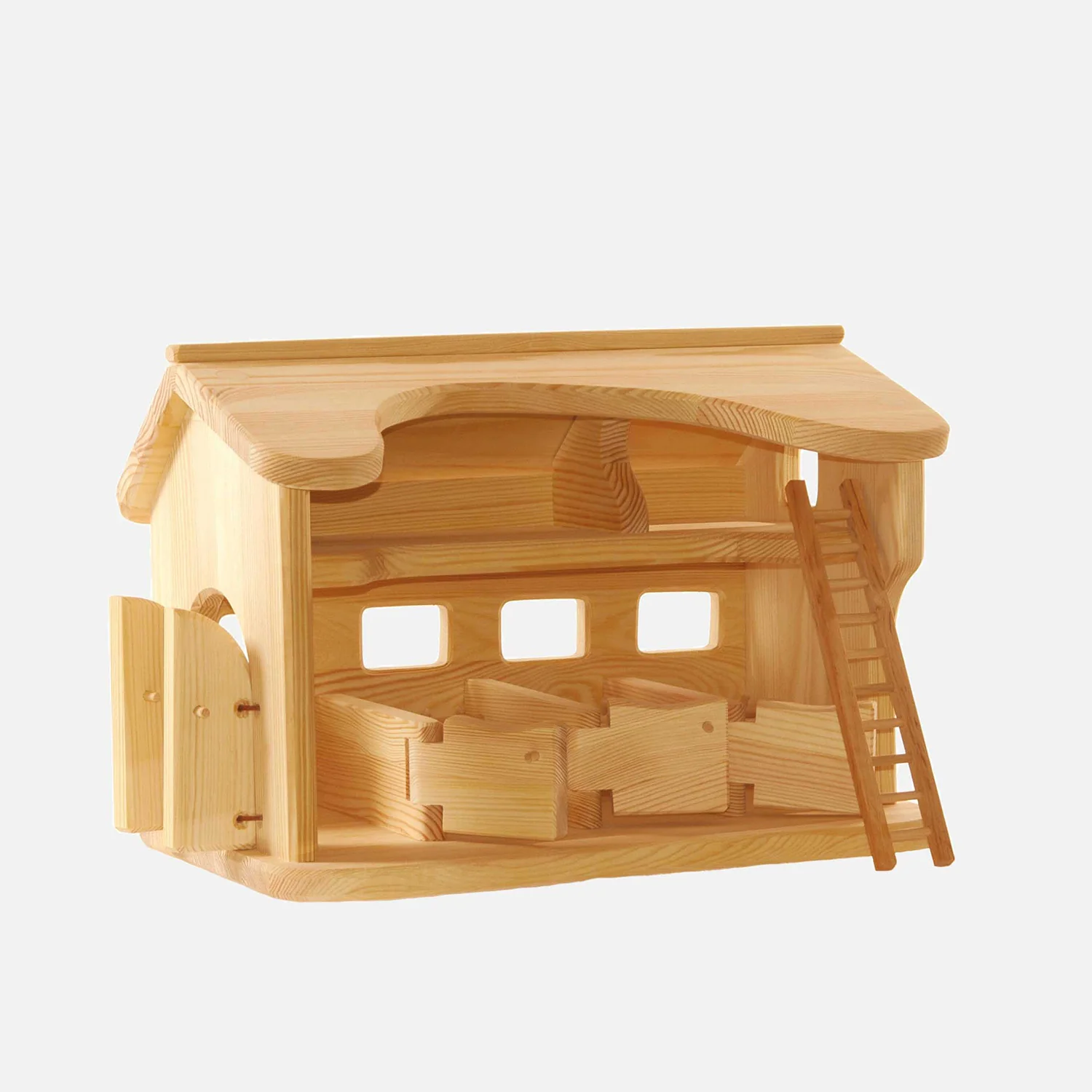 Handcrafted Wooden Very Large Stable - Image 4