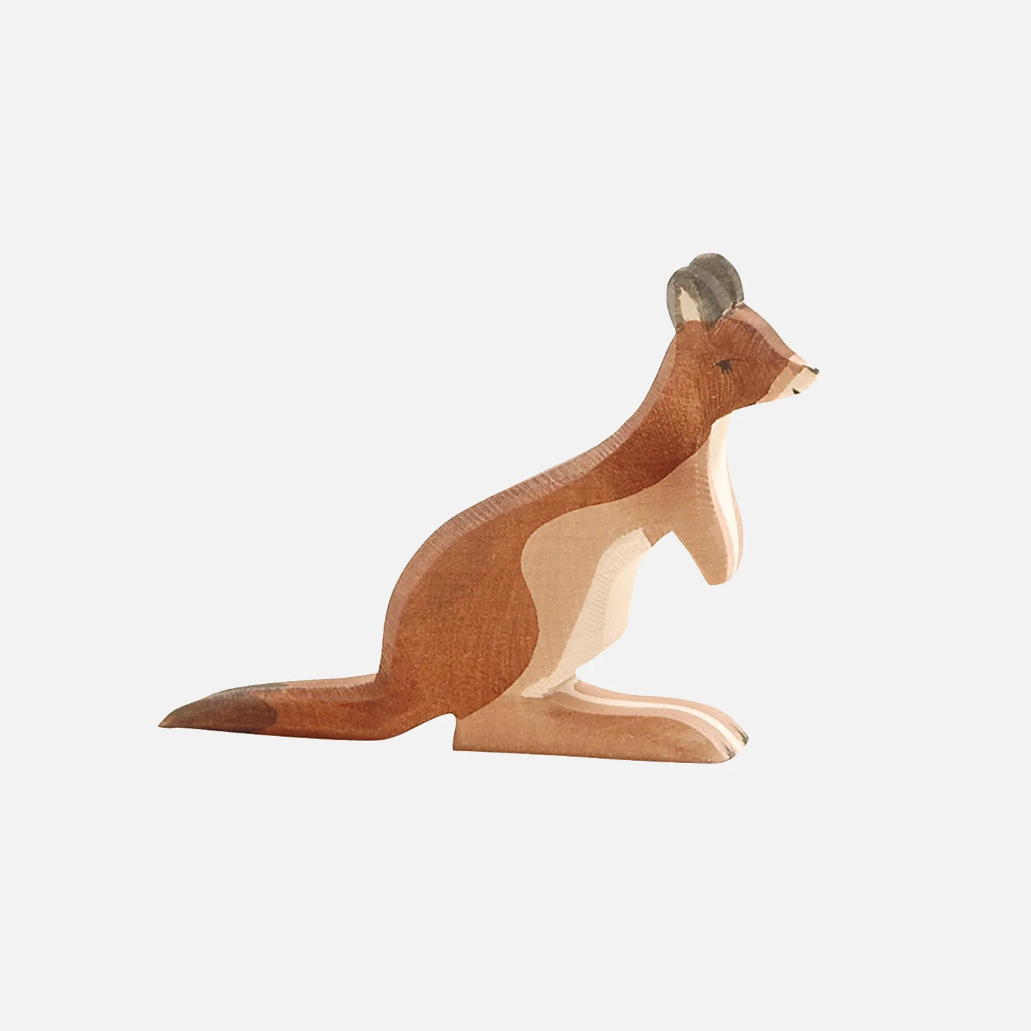 Handcrafted Wooden kangaroo Father - Image 2