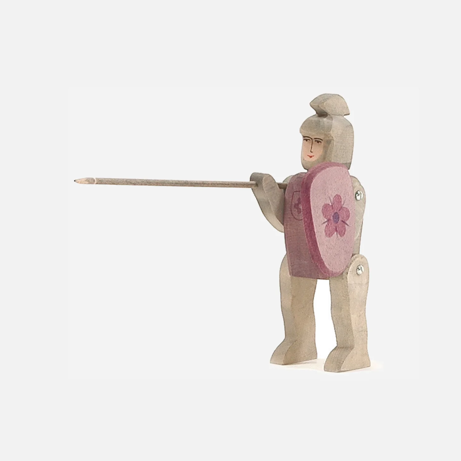 Handcrafted Wooden Riding Knight - Red - Image 3