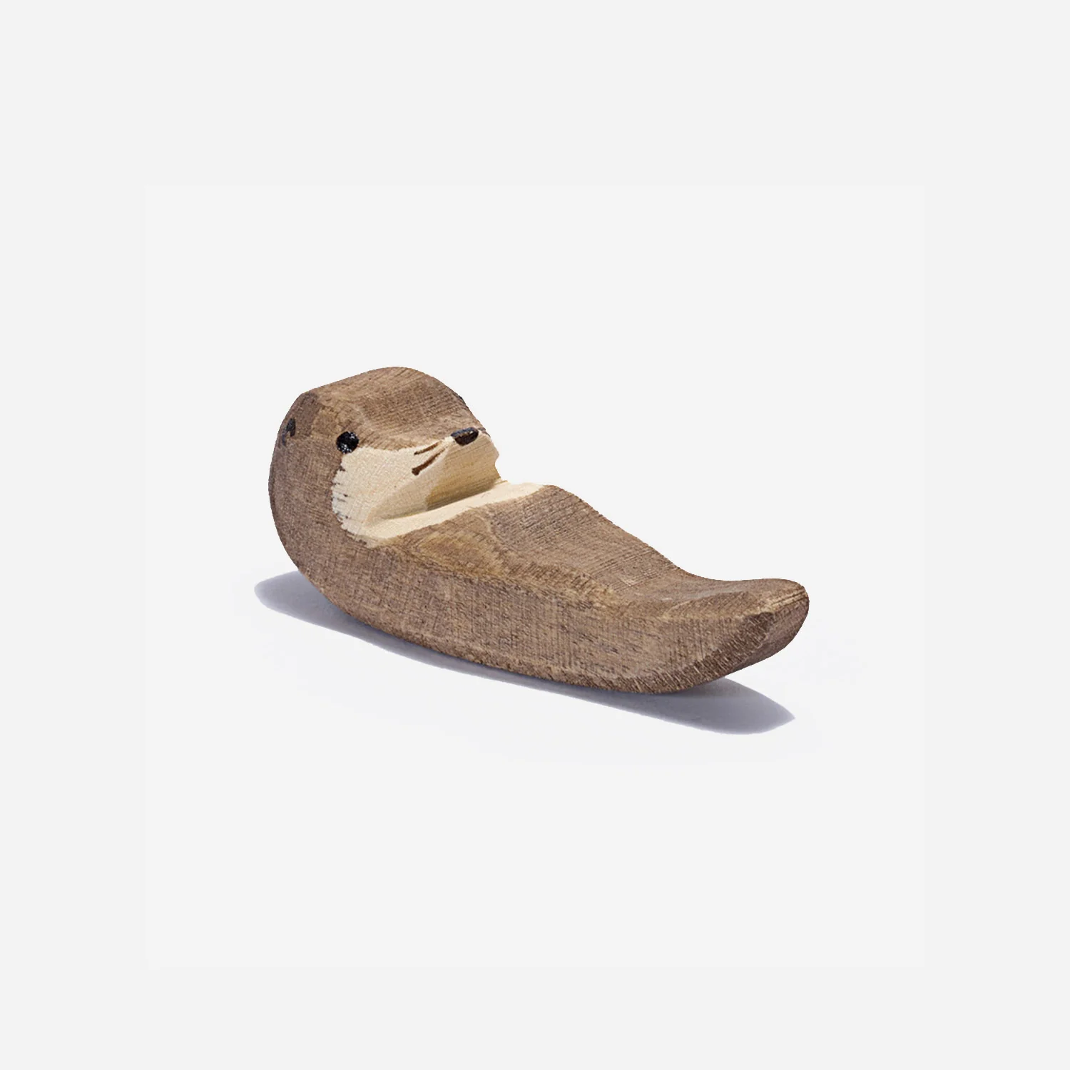 Handcrafted Wooden Small Swimming Sea Otter - Image 2