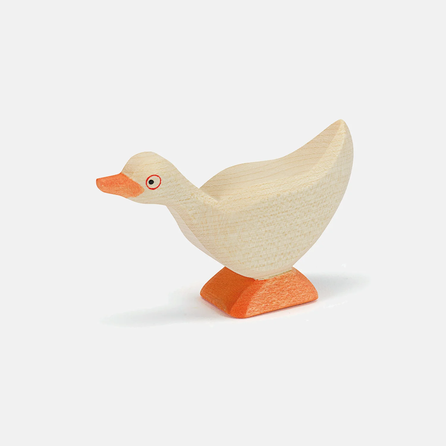 Handcrafted Wooden Standing Goose - Image 2
