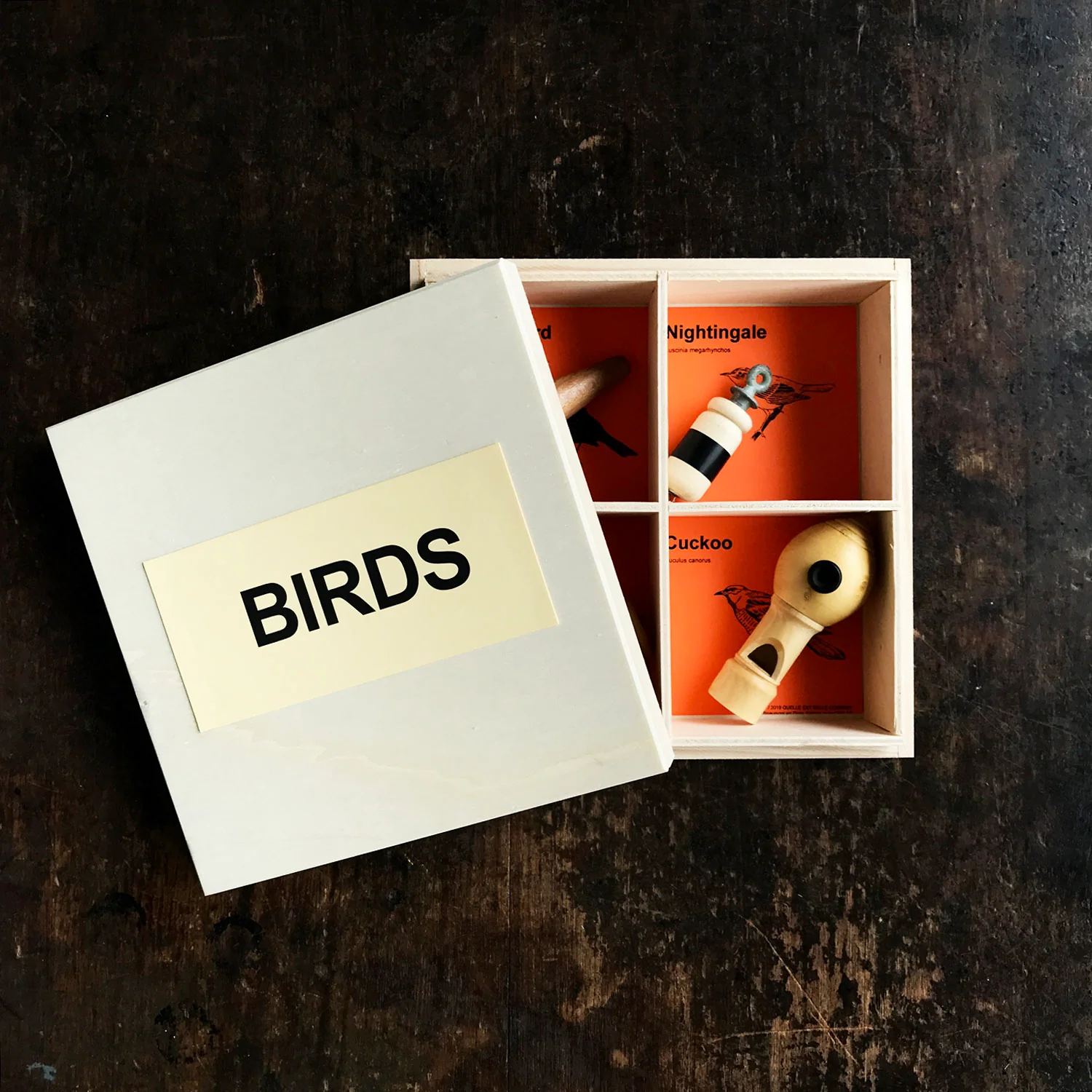 Handmade Wooden Bird Callers - Set of 4 - Image 2