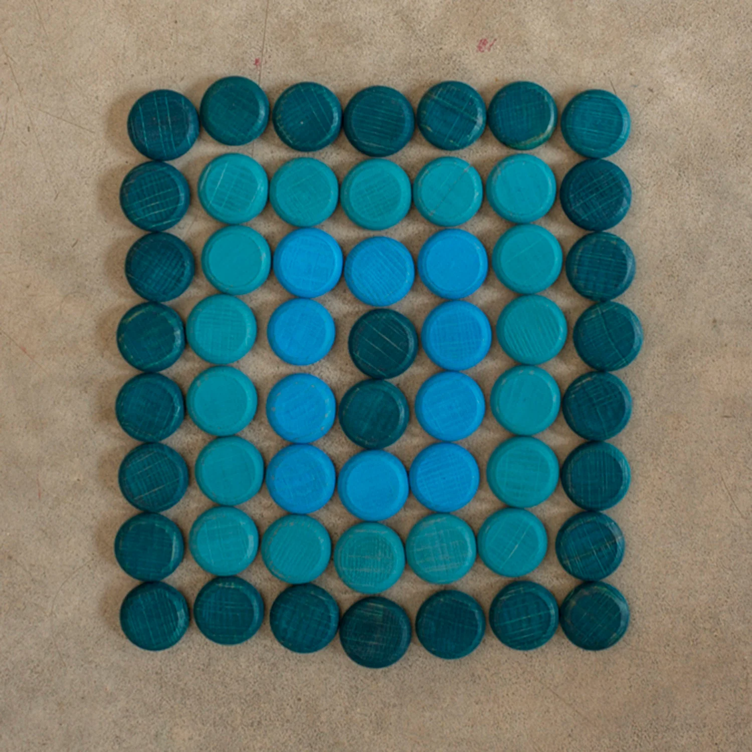 Wooden Coins Mandala - 36 Pieces - Image 3