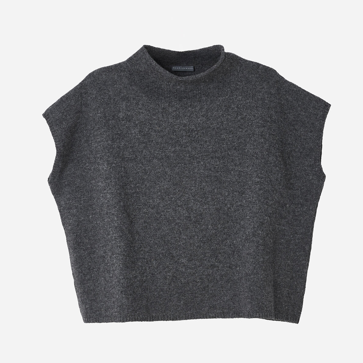 Women's Wool Sleeveless Vest - Grey - Image 2