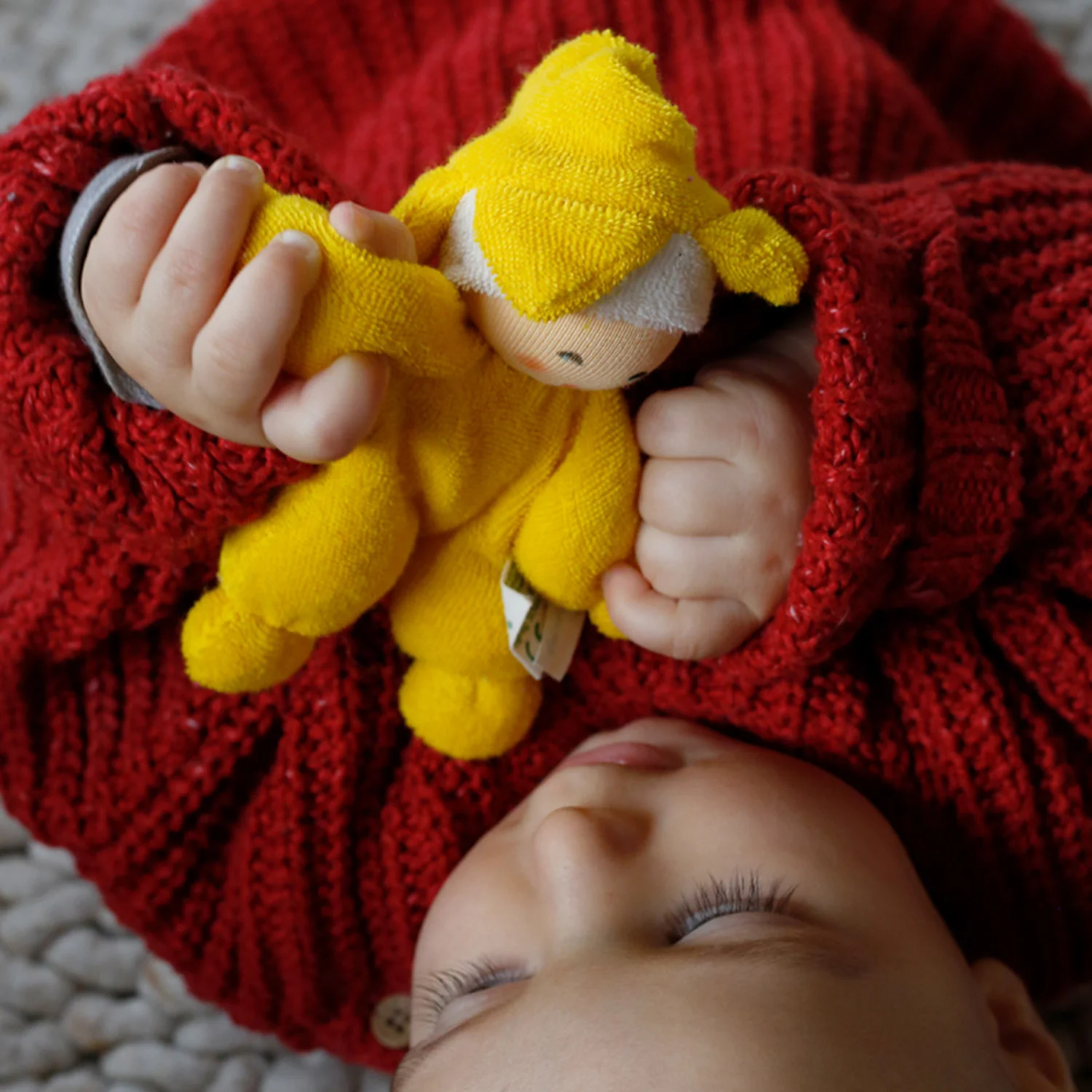 Handmade Cotton/Wool Star Child - Image 3