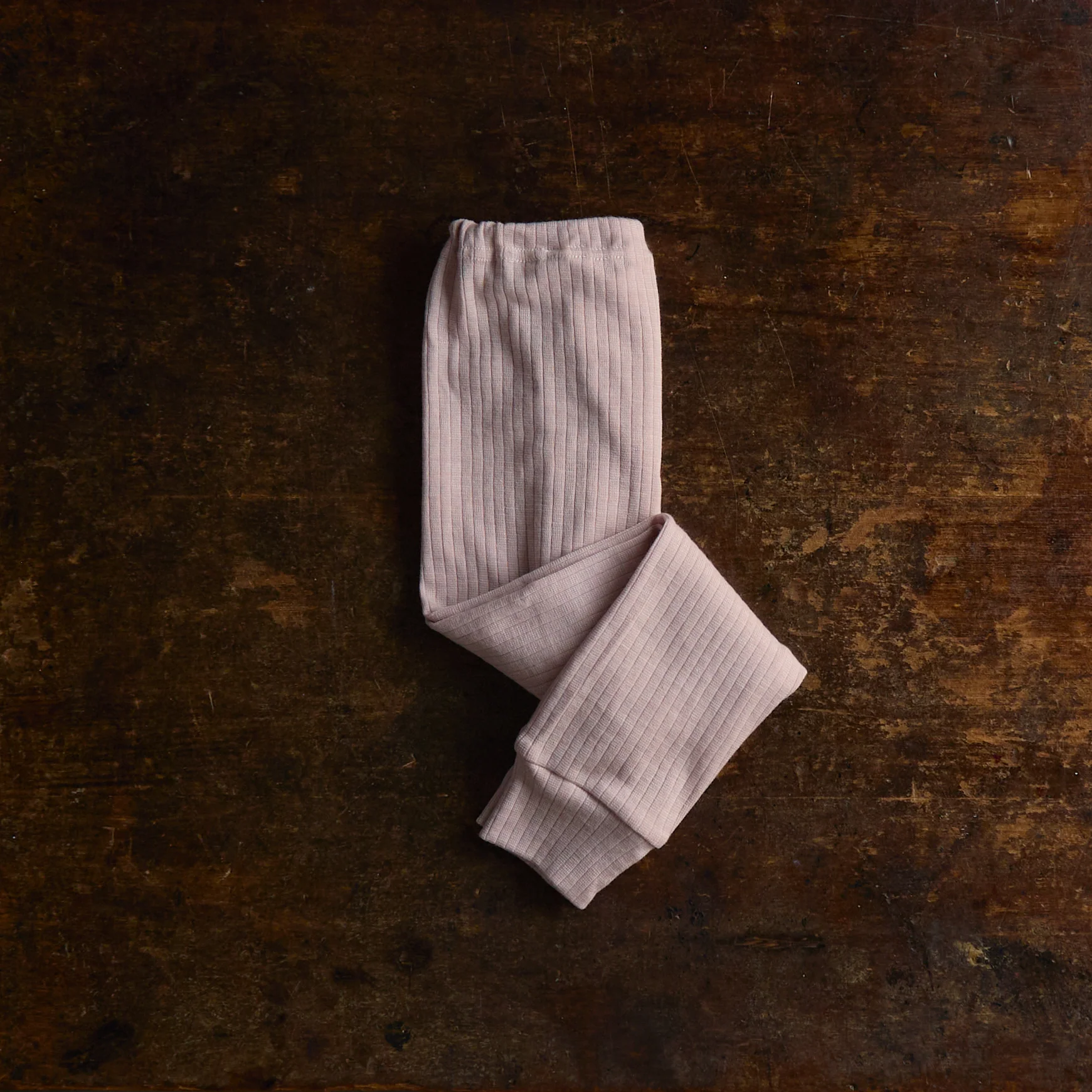 Baby & Kids Merino Wool/Cotton/Silk Pants - Pale Pink