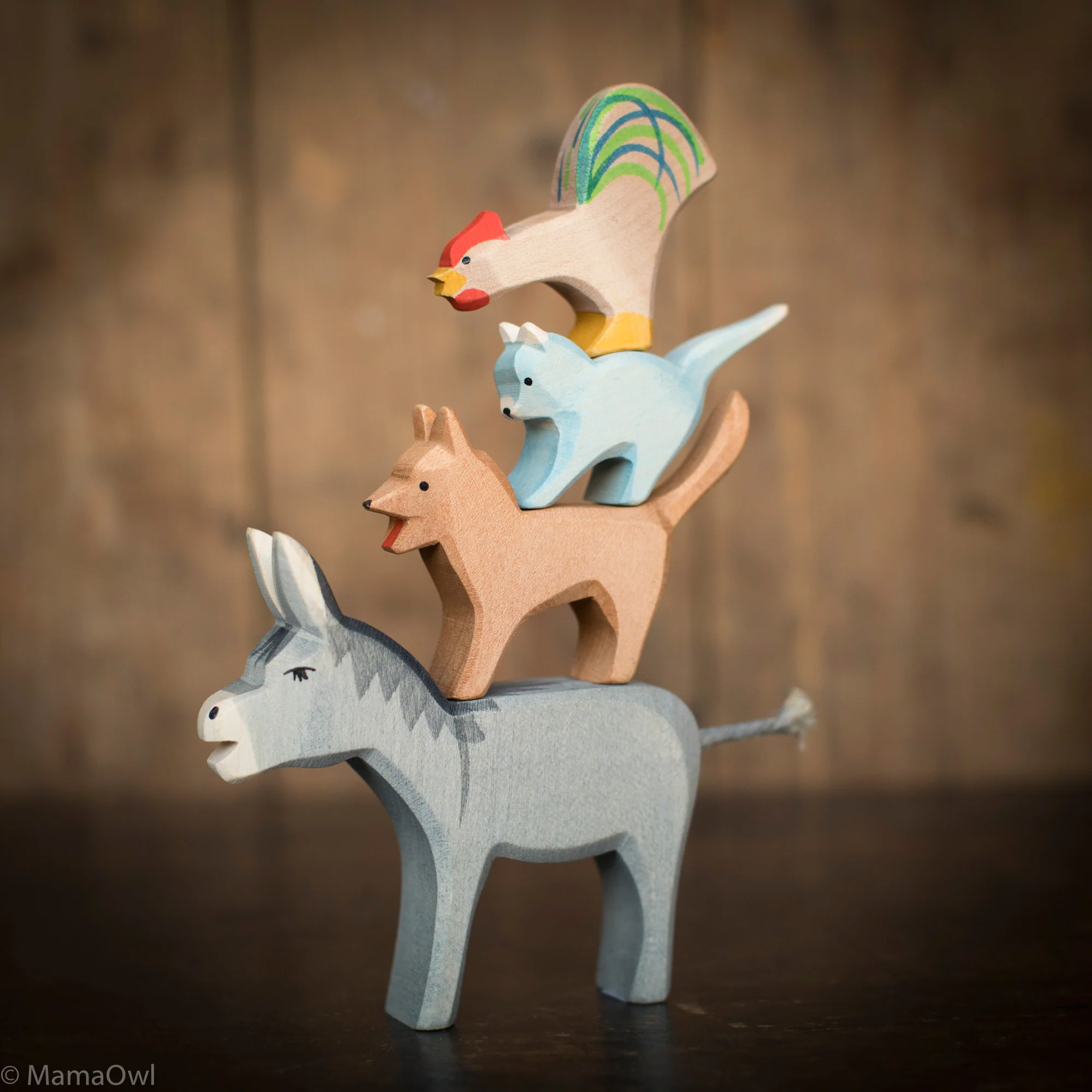 Handcrafted Wooden Bremer Donkey - Image 2