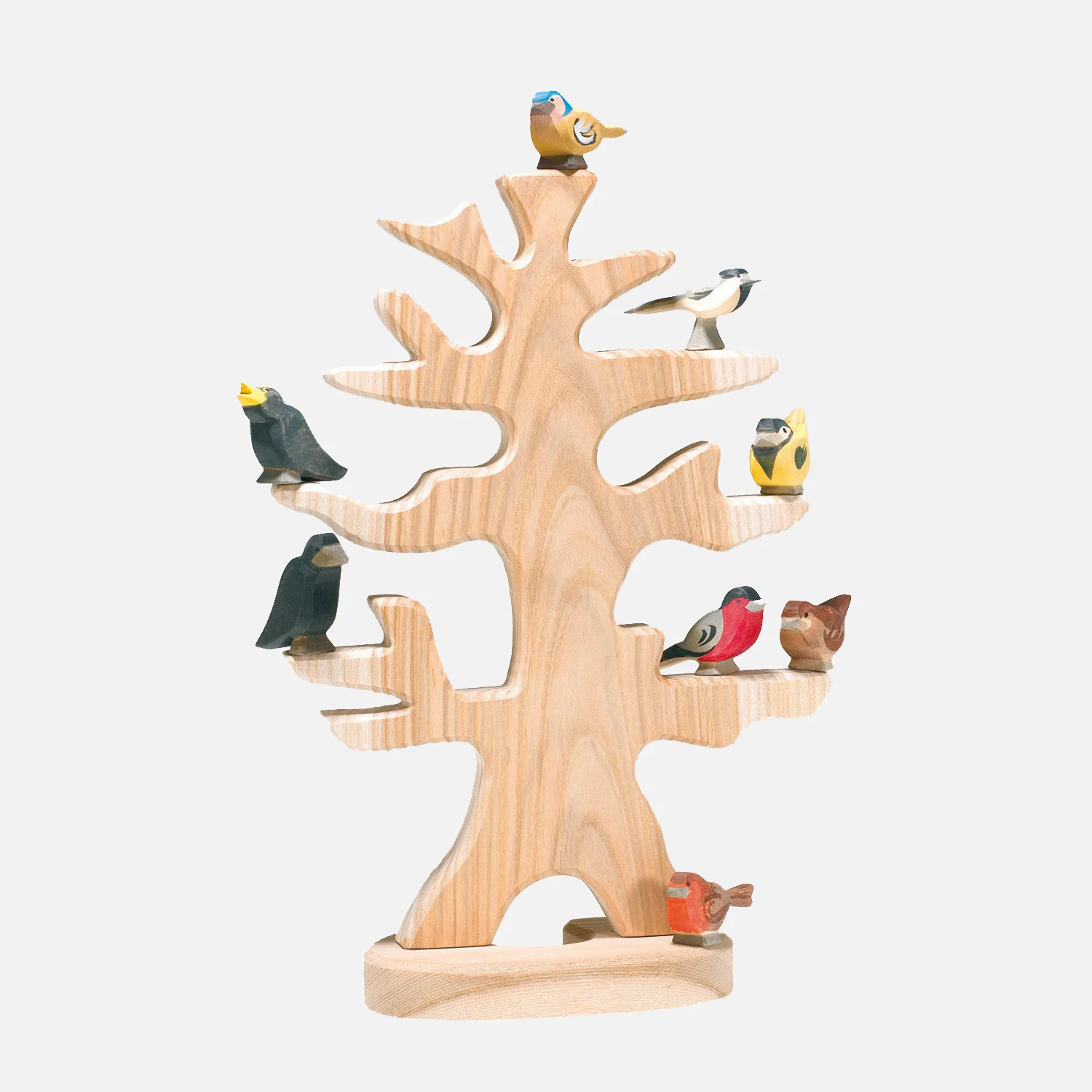 Handcrafted Wooden Redbreast Robin - Image 2