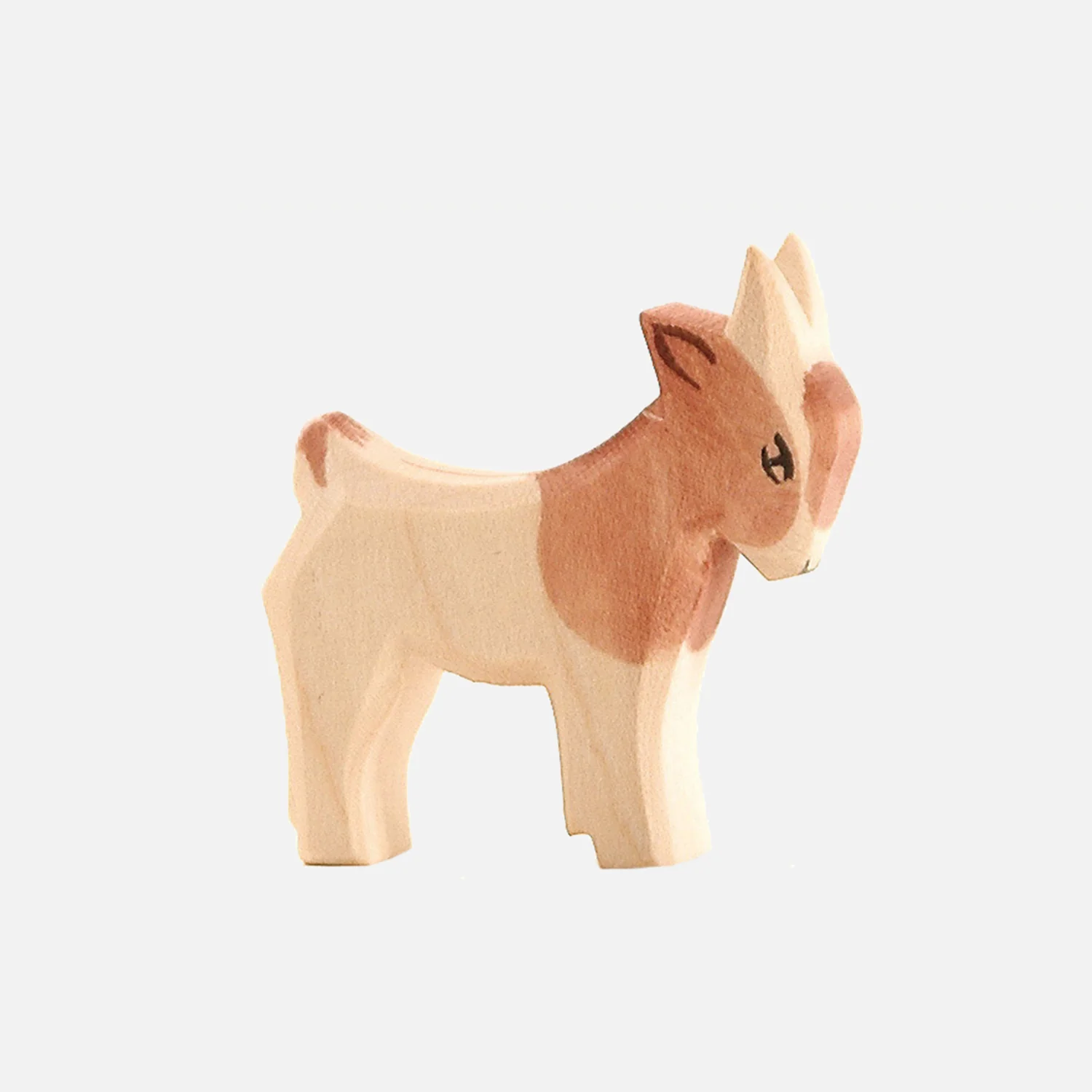 Handcrafted Wooden Kid Goat - Image 2