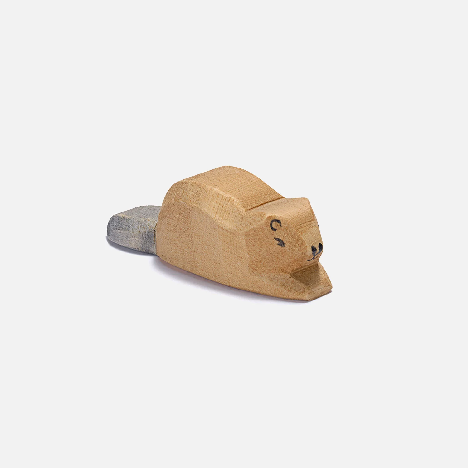 Handcrafted Wooden Baby Beaver - Image 2