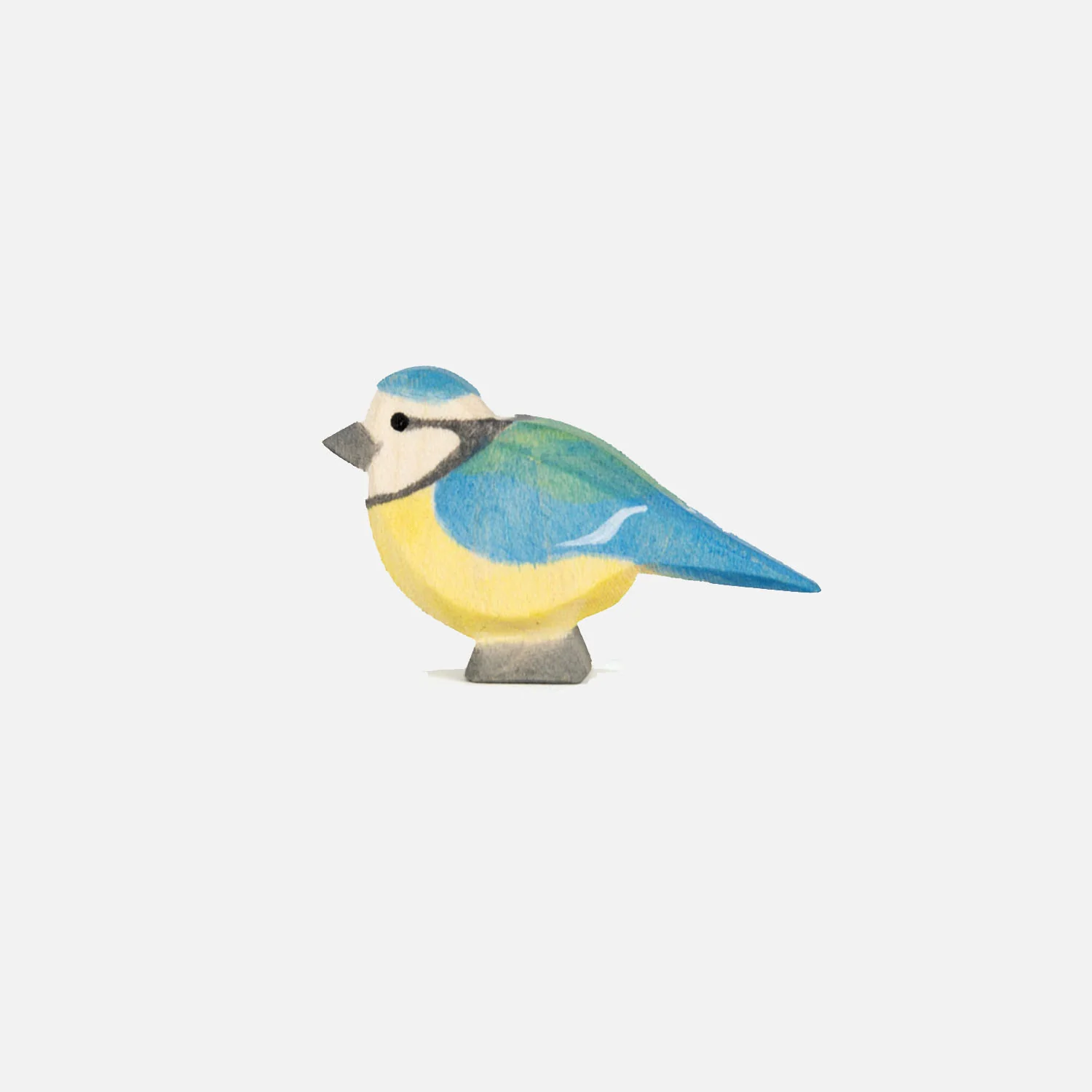 Handcrafted Wooden Blue Tit - Image 2