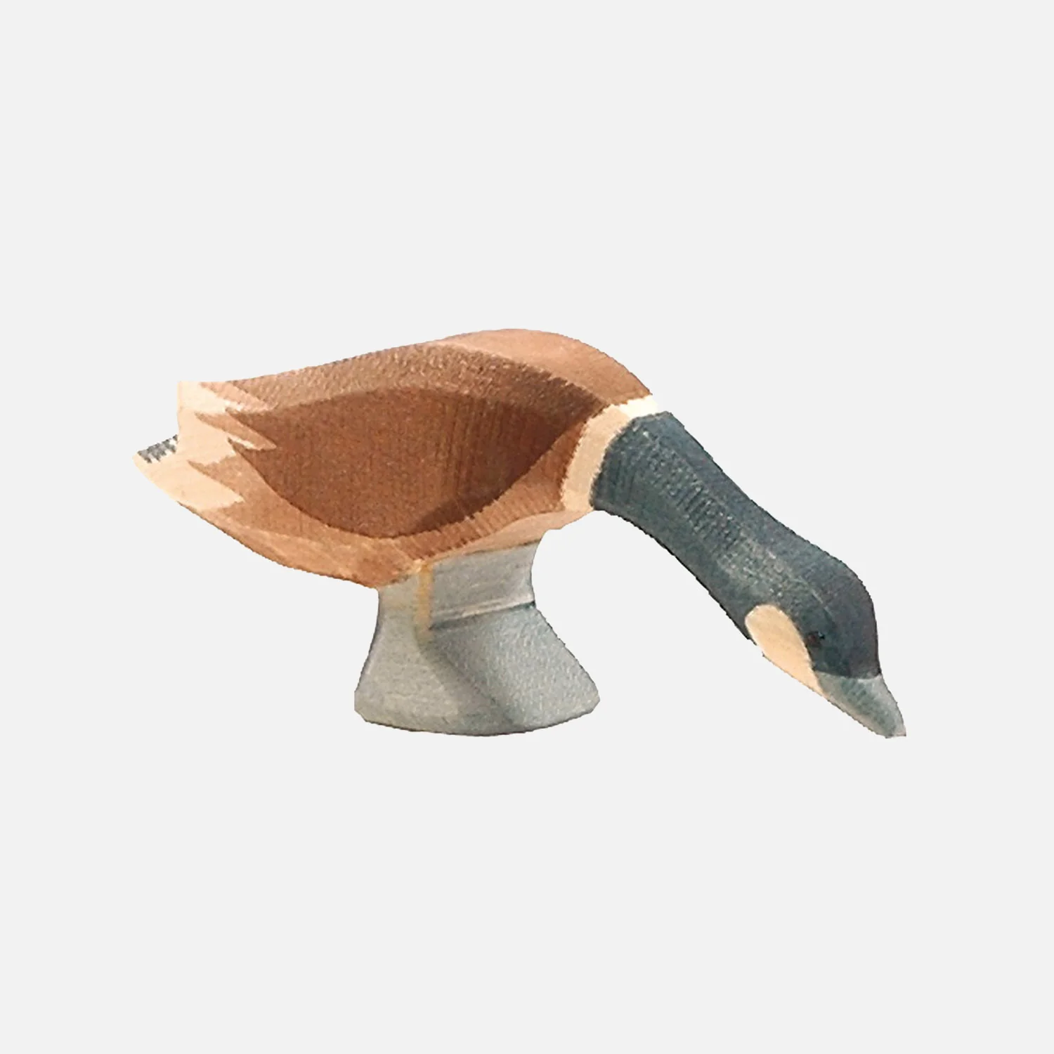 Handcrafted Wooden Canada Goose with Long Neck - Image 2