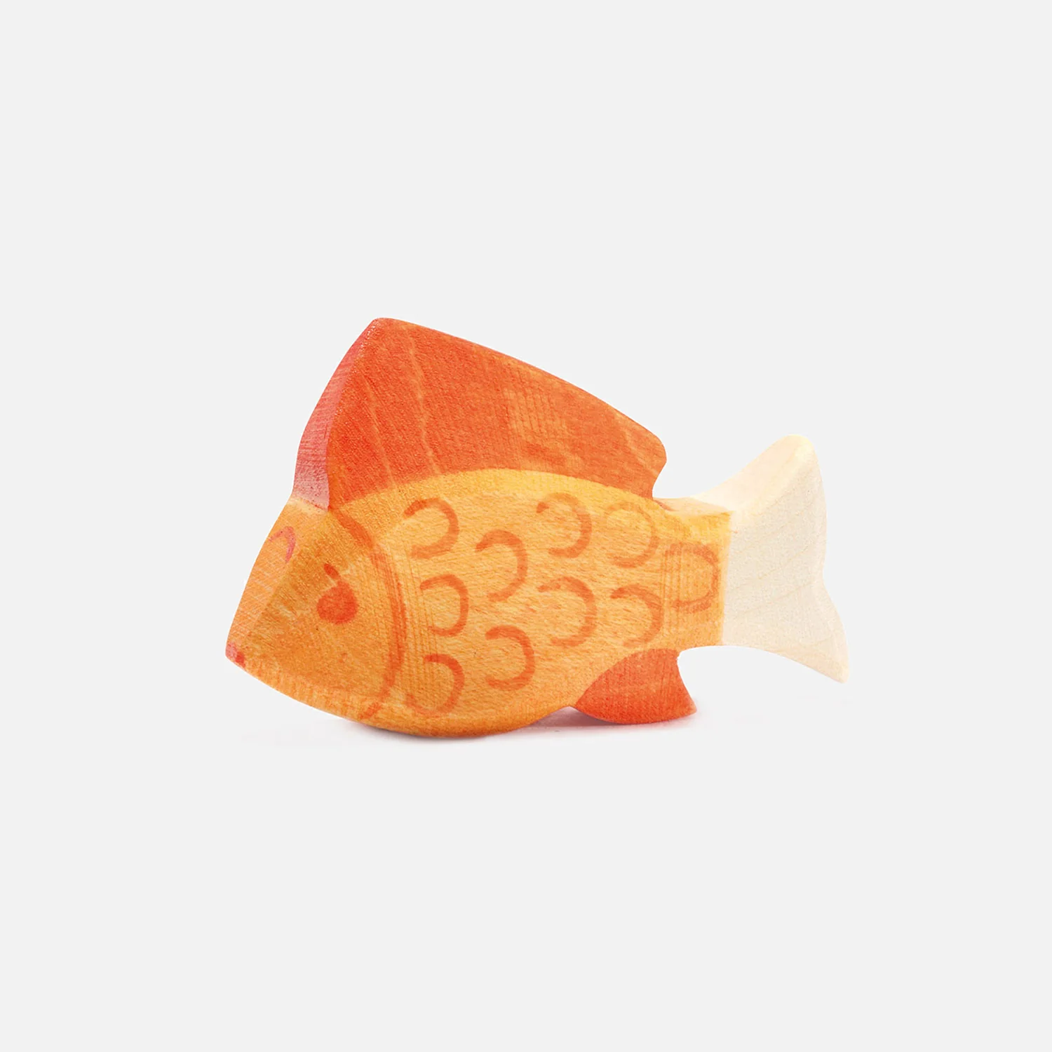 Handcrafted Wooden Fish - Yellow - Image 2