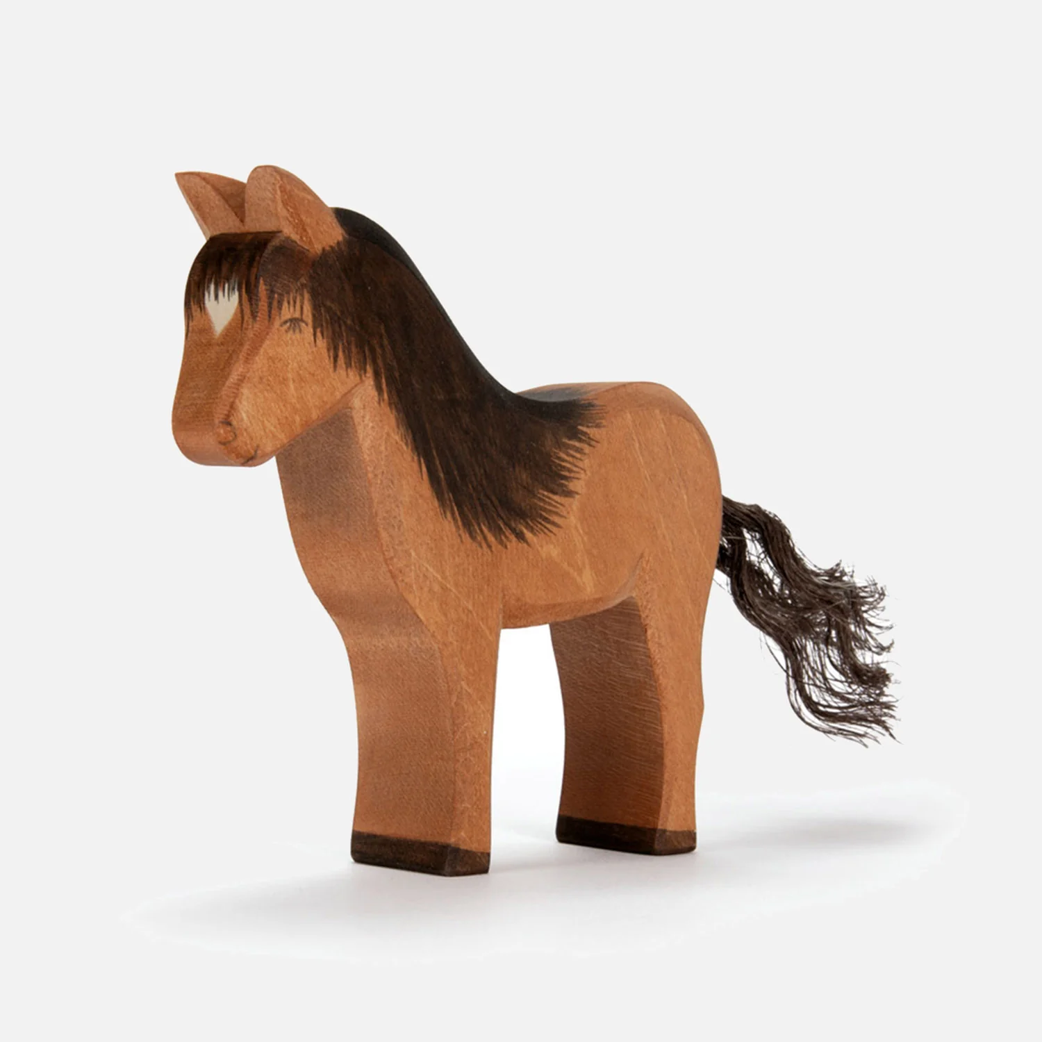 Handcrafted Wooden Iceland Horse Hrókur - Image 2