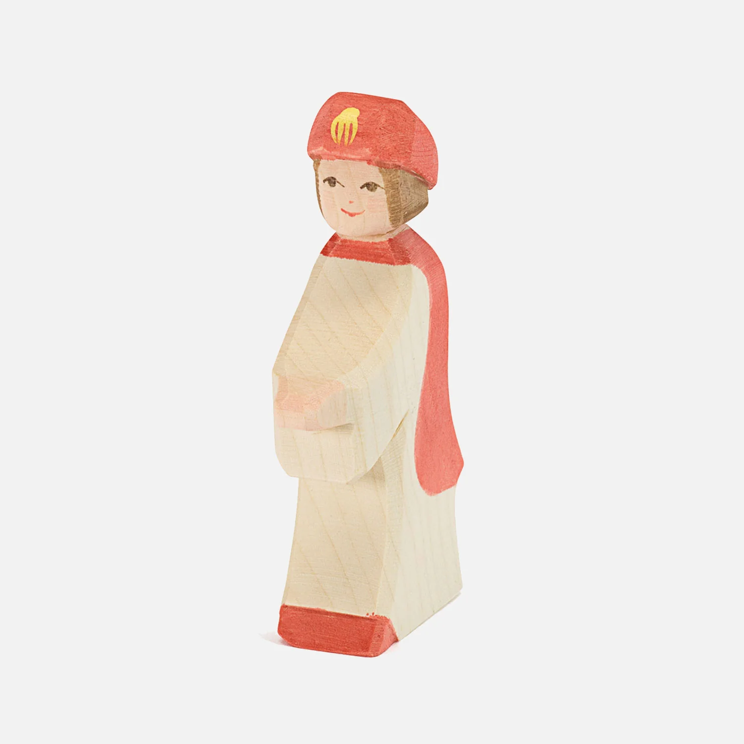 Handcrafted Wooden King Page - Red - Image 2