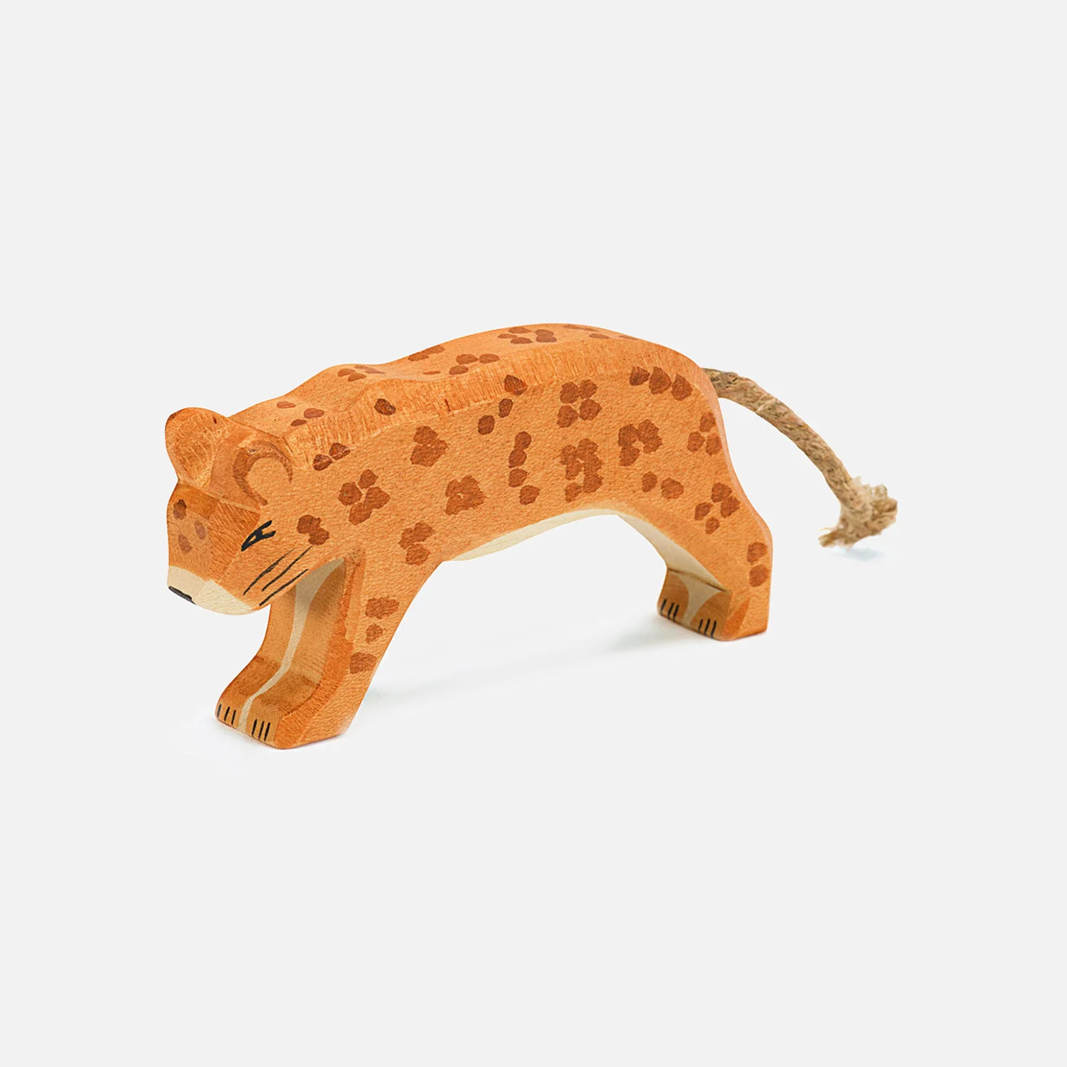 Handcrafted Wooden Leopard - Image 2