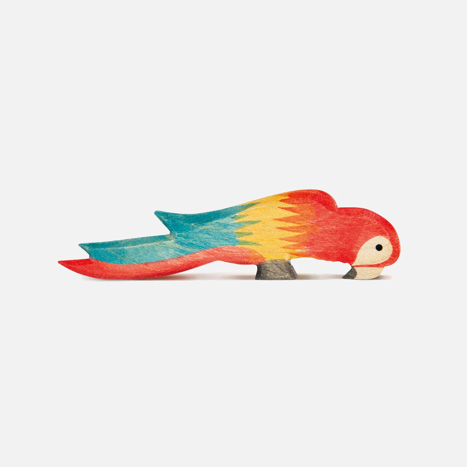 Handcrafted Wooden Parrot - Multicolour - Image 3