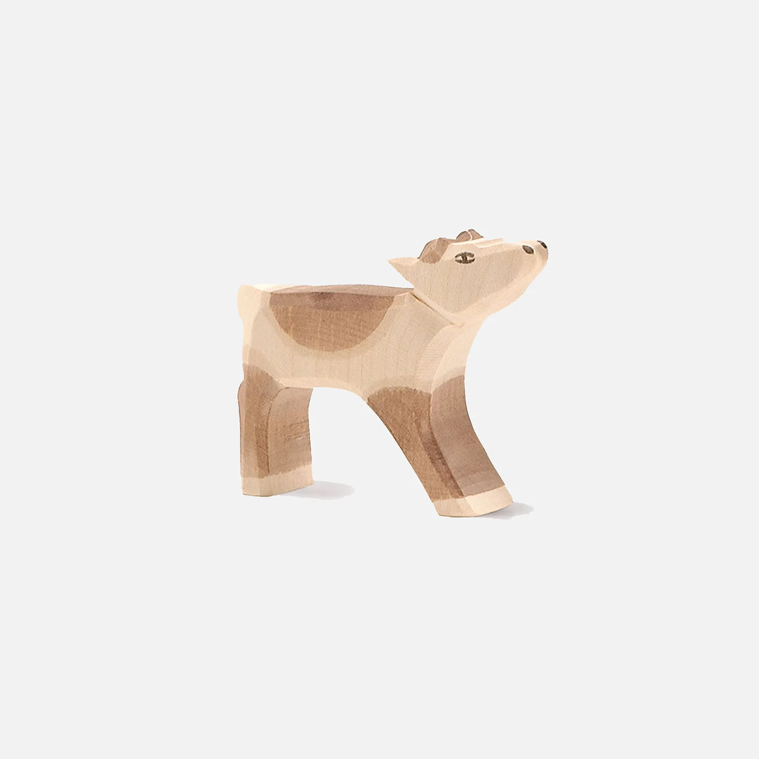 Handcrafted Wooden Reindeer Calf - Image 2