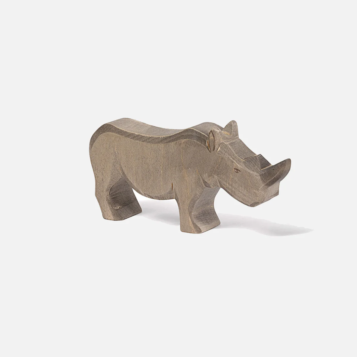 Handcrafted Wooden Rhino - Image 2