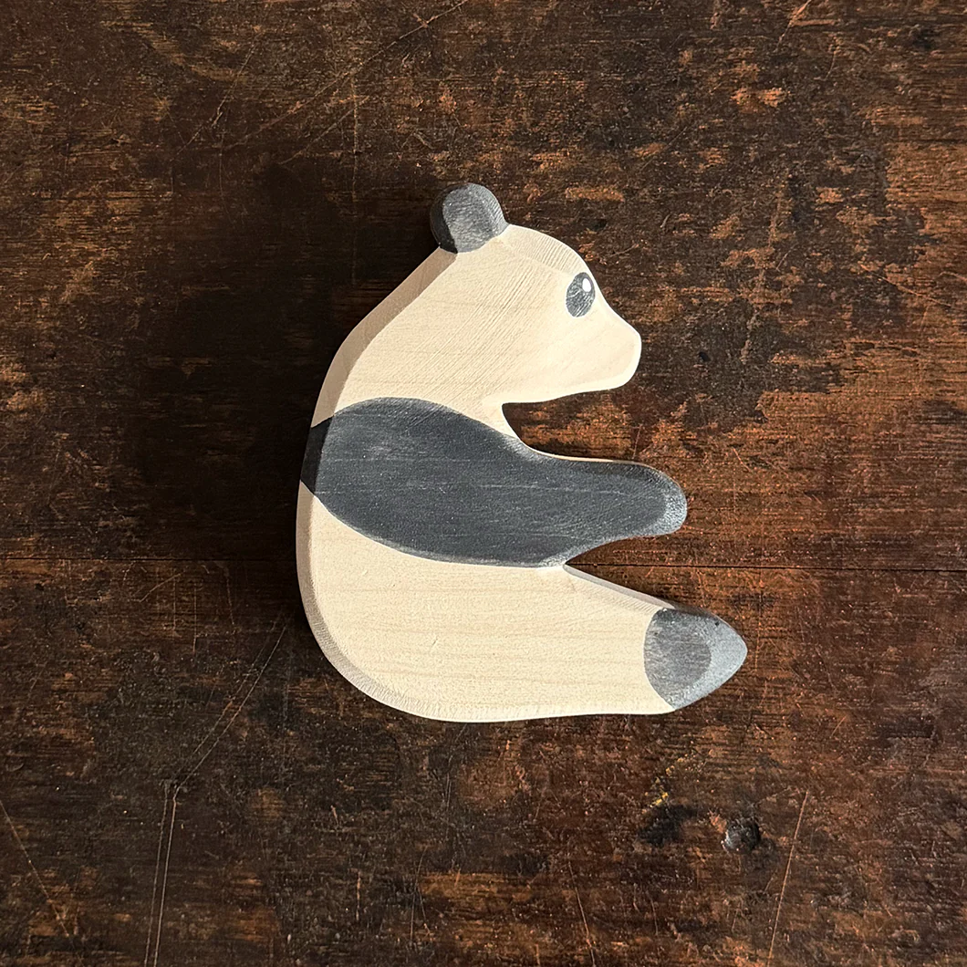 Handcrafted Wooden Sitting Panda