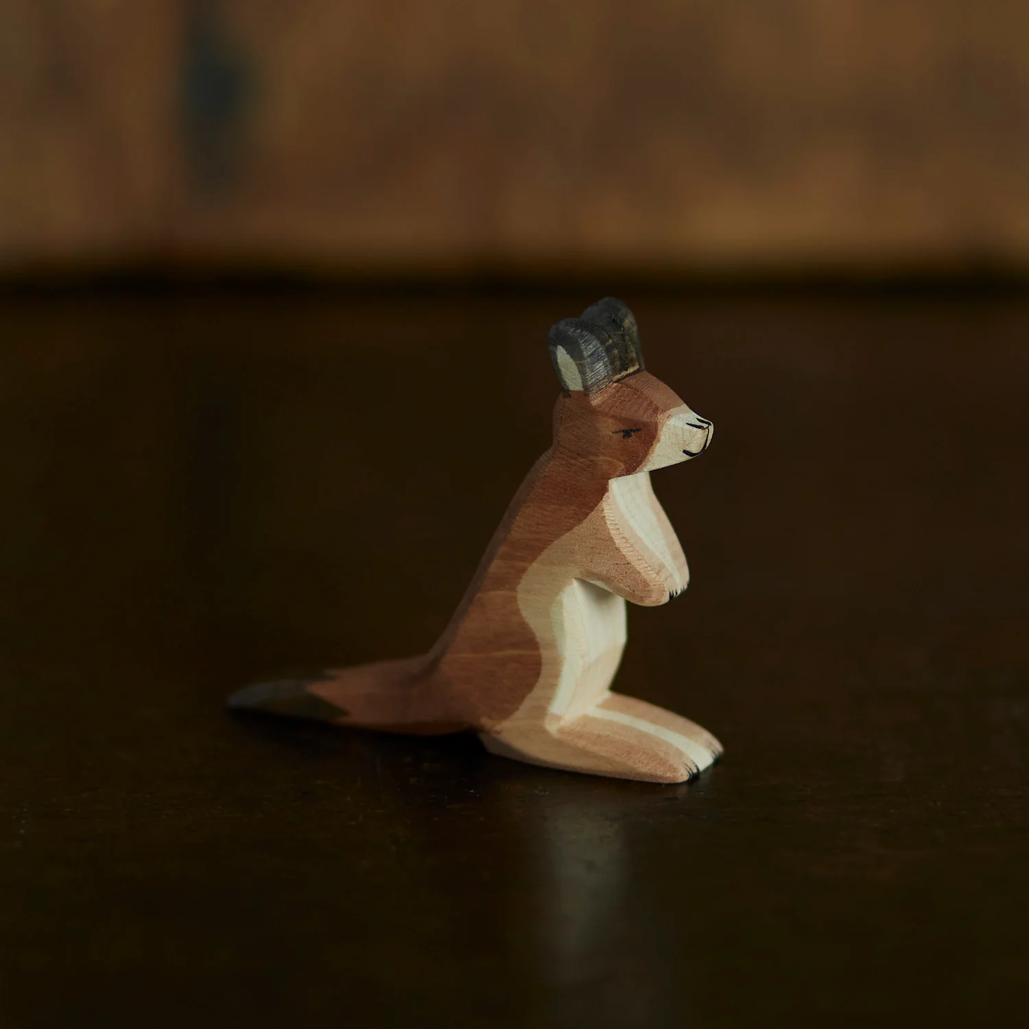 Handcrafted Wooden Small Kangeroo