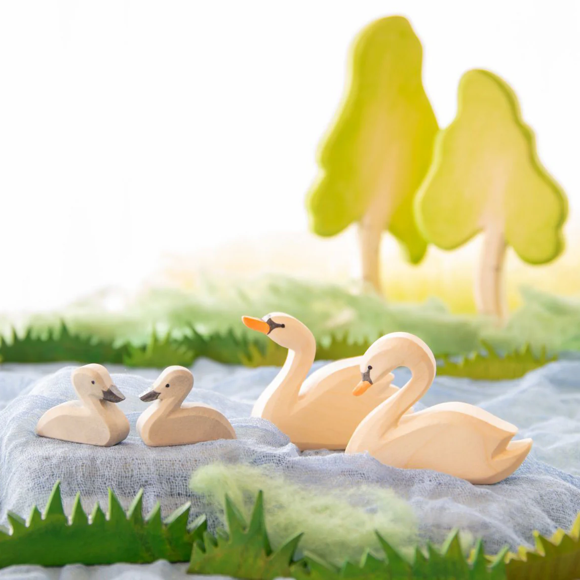 Handcrafted Wooden Swan Head High - Image 2