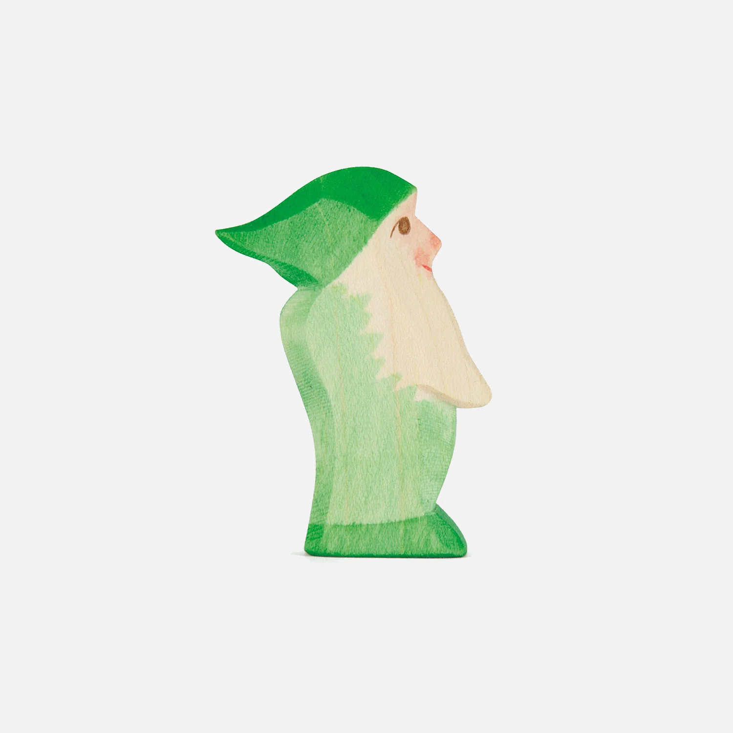 Handmade Wooden Dwarf - Green - Image 4
