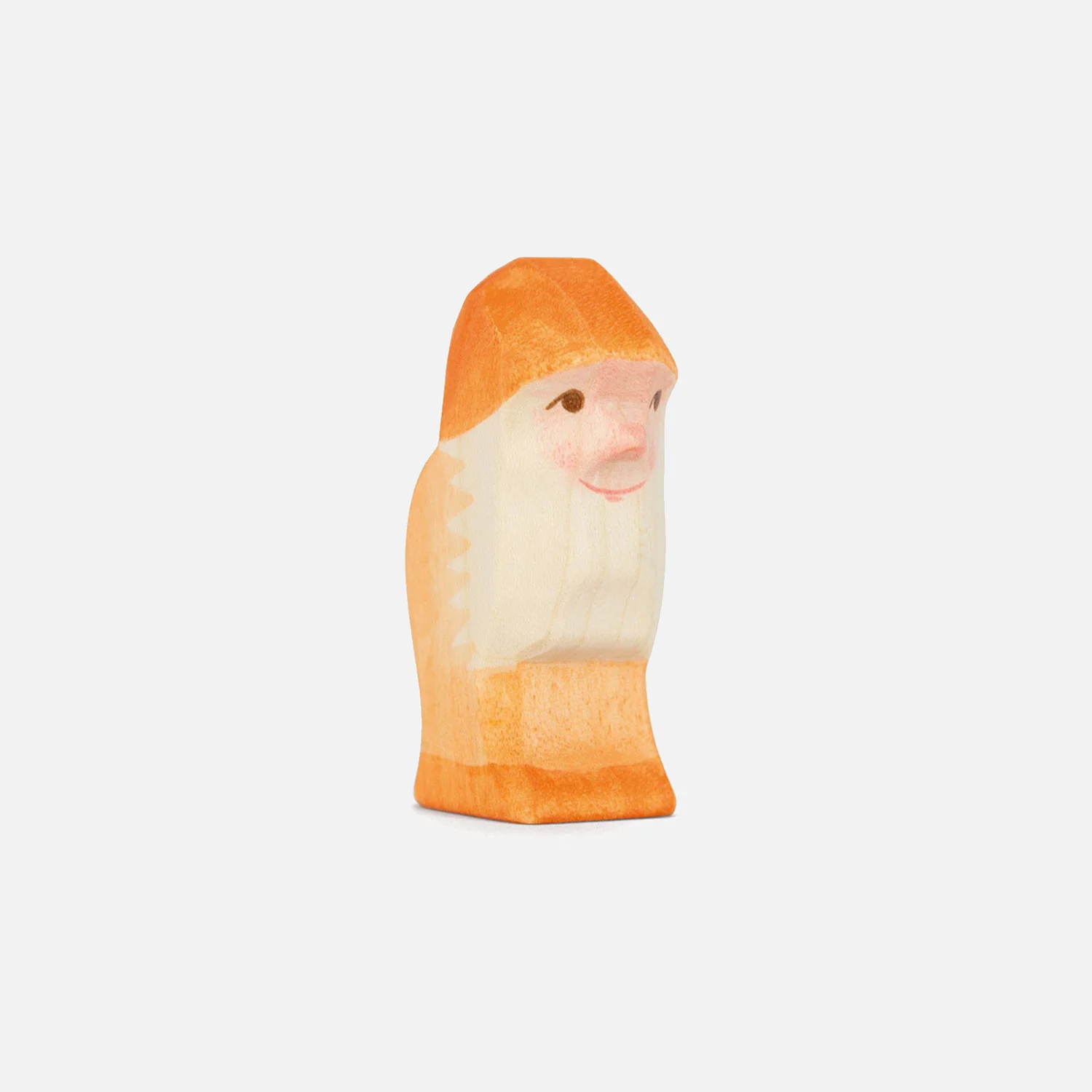 Handmade Wooden Dwarf - Orange - Image 4