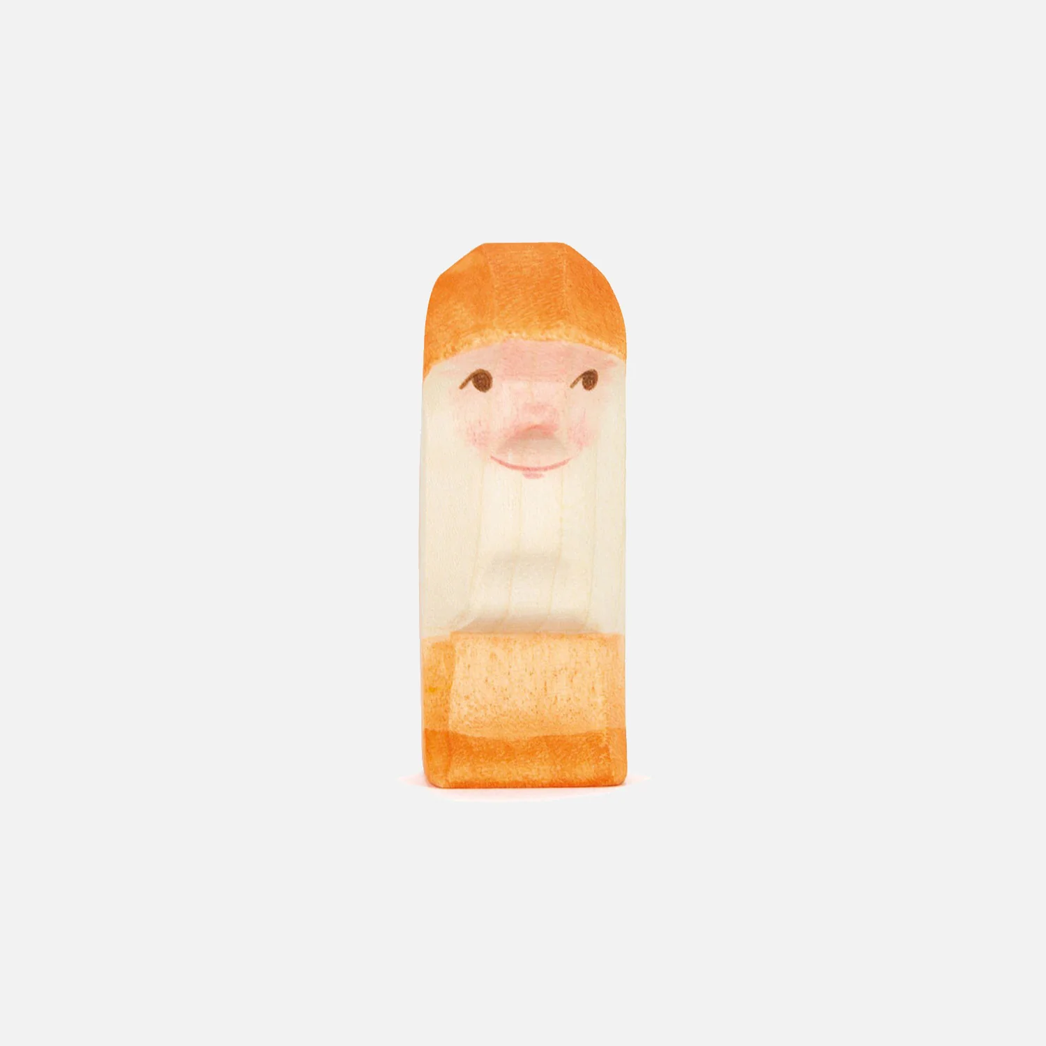 Handmade Wooden Dwarf - Orange - Image 5