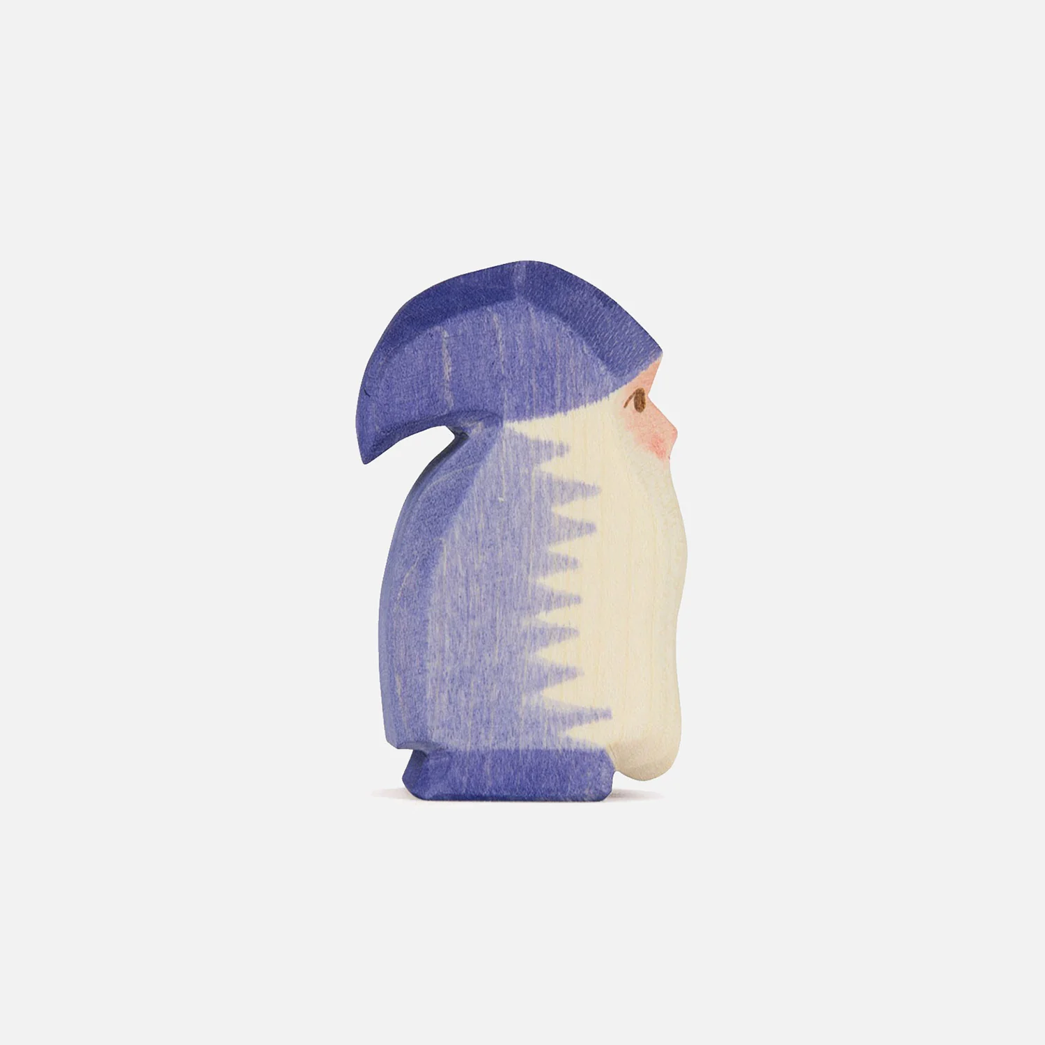 Handmade Wooden Dwarf - Purple - Image 5