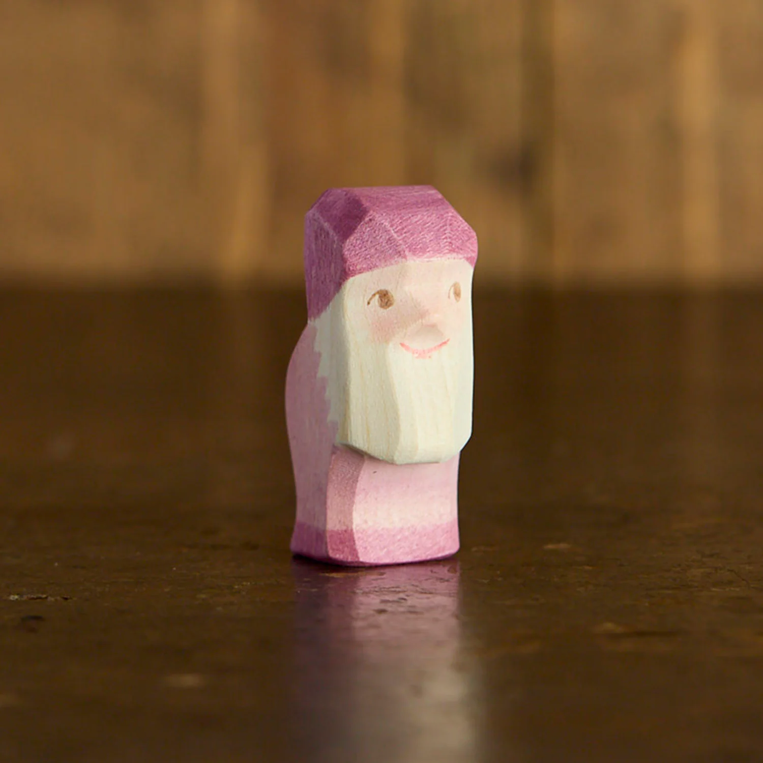 Handmade Wooden Dwarf - Violet