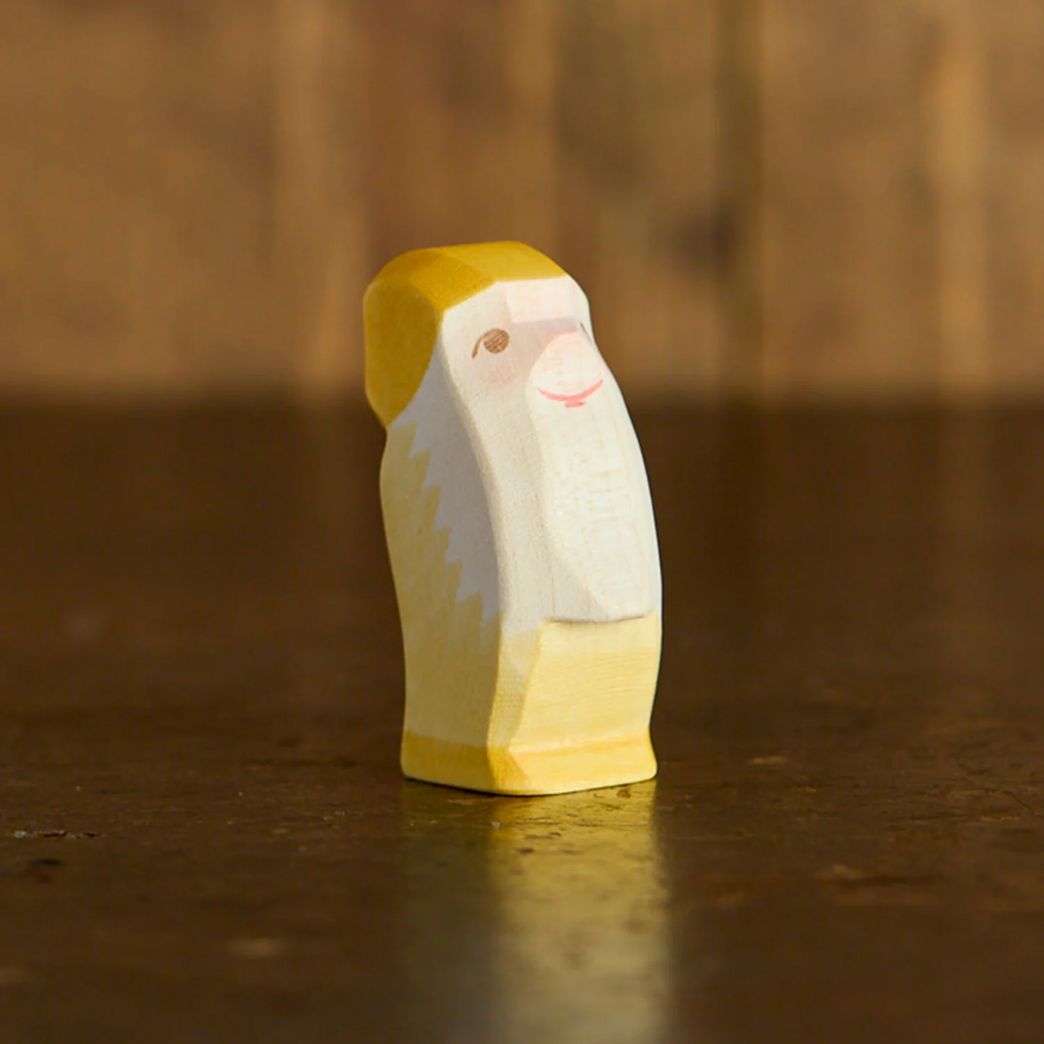 Handmade Wooden Dwarf - Yellow
