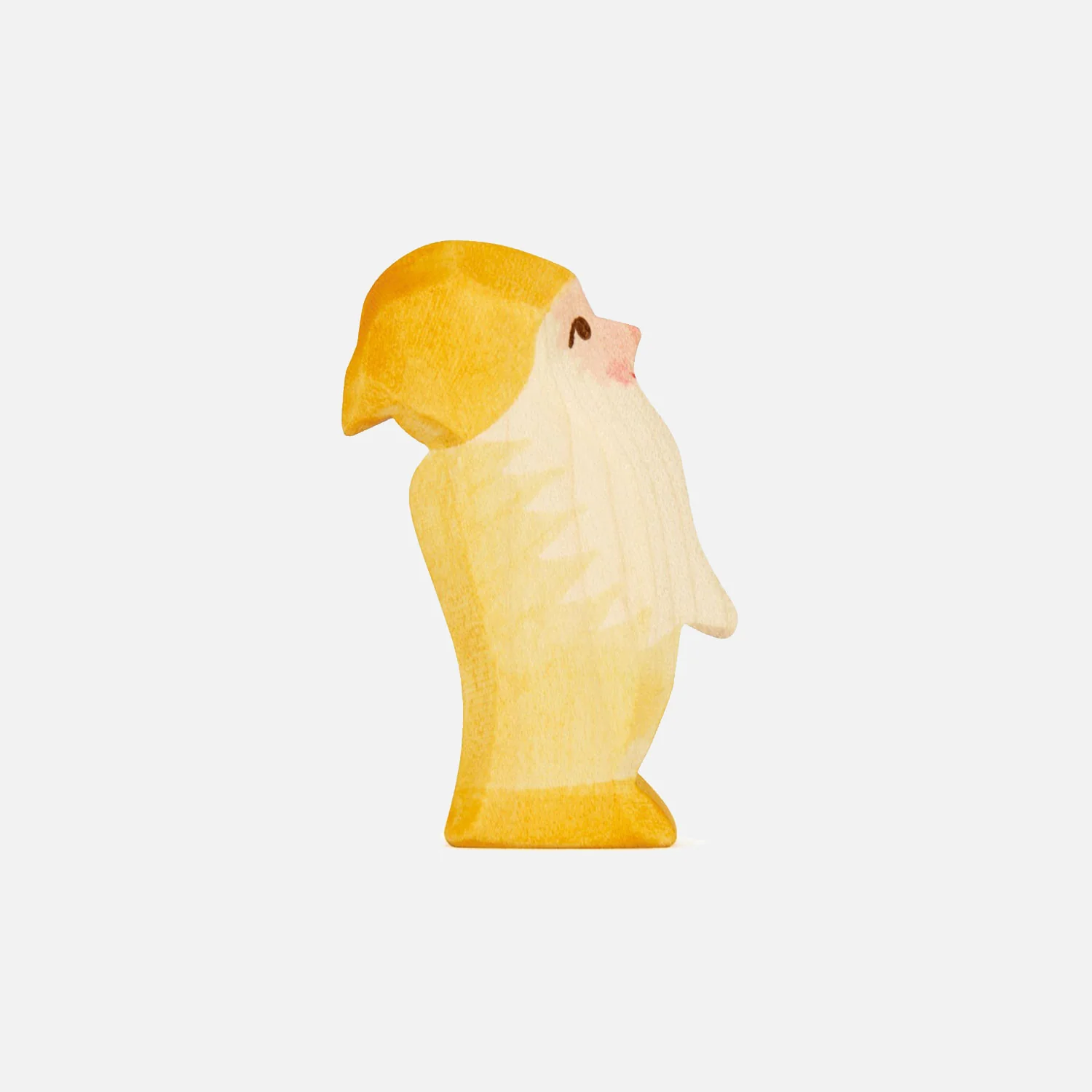 Handmade Wooden Dwarf - Yellow - Image 5