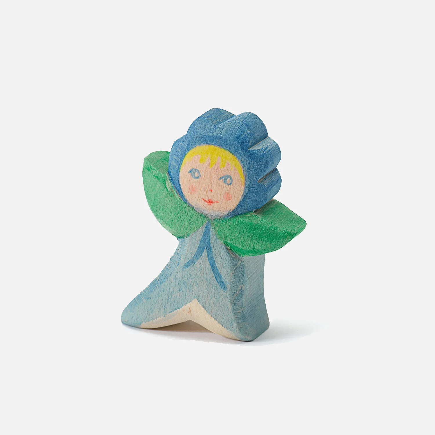 Handmade Wooden Flower Child - Forget Me Not - Image 2