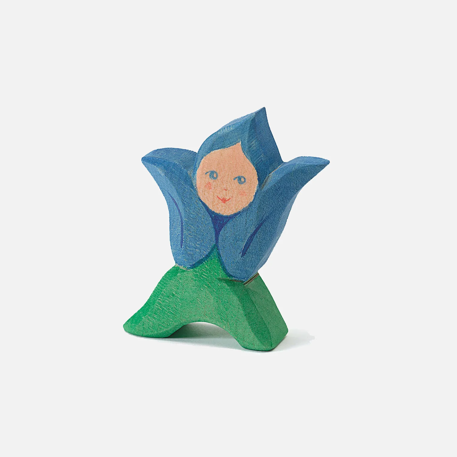 Handmade Wooden Flower Child - Gentian - Image 2
