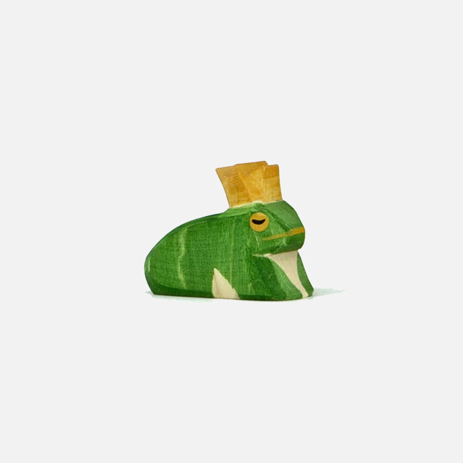 Handmade Wooden Frog King - Image 2