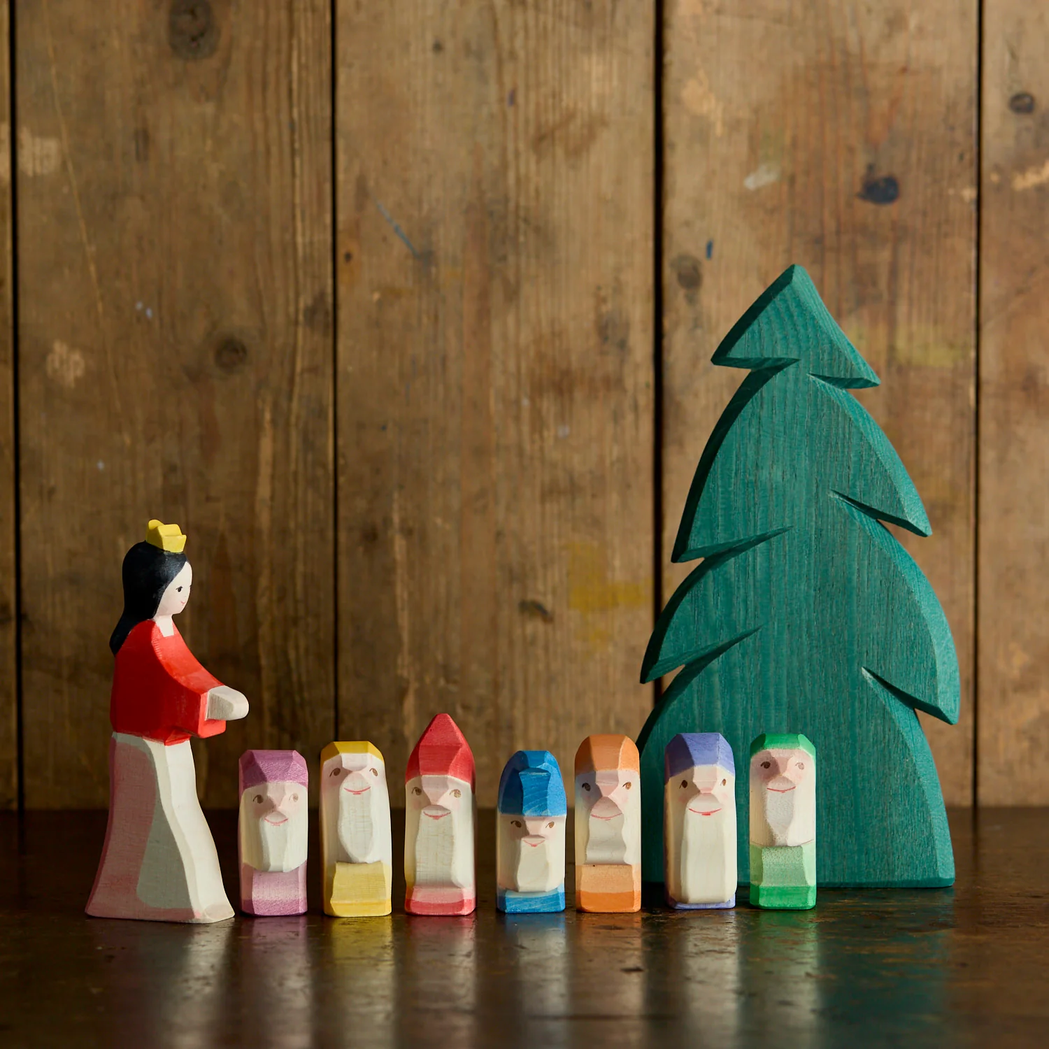 Handmade Wooden Snow White - Image 2