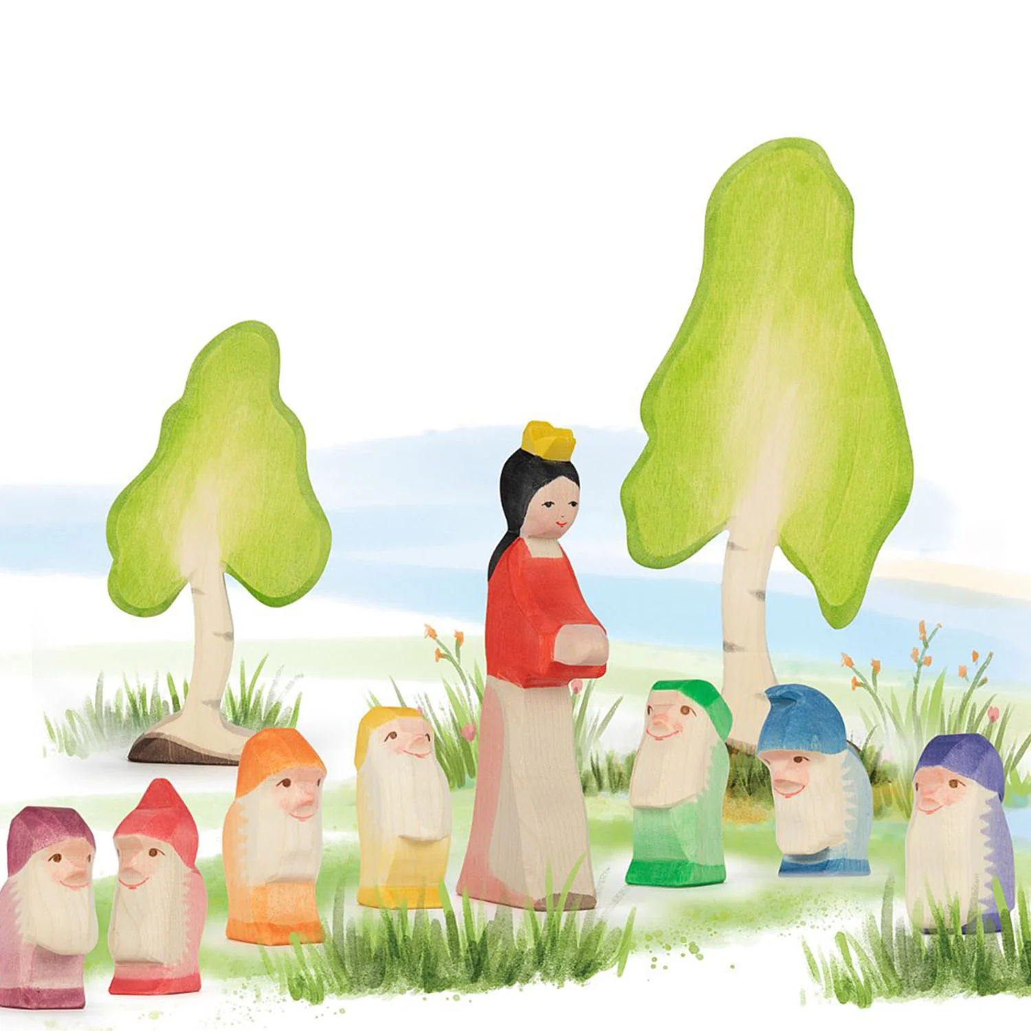 Handmade Wooden Snow White - Image 4