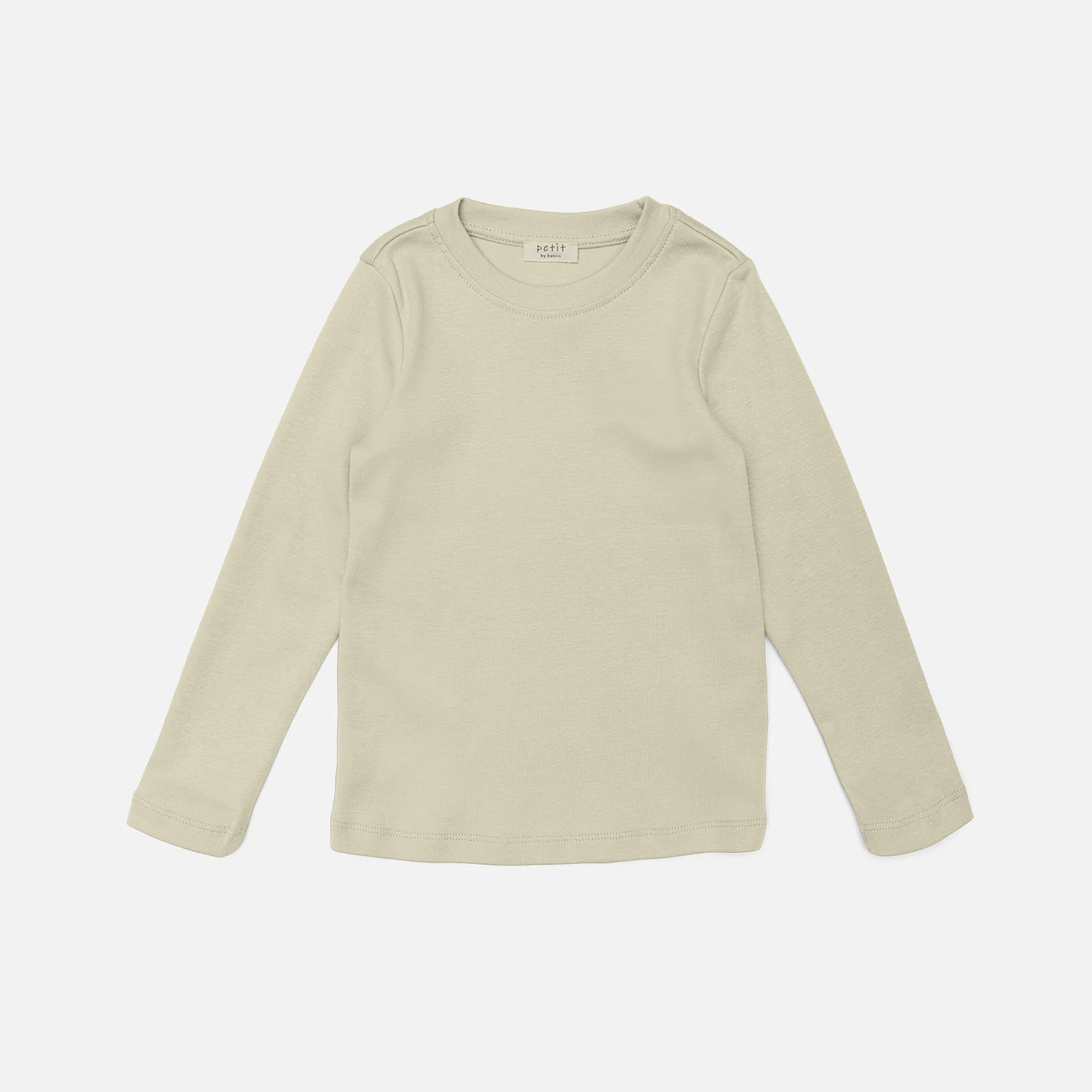 Kids Cotton LS Top - Light Khaki