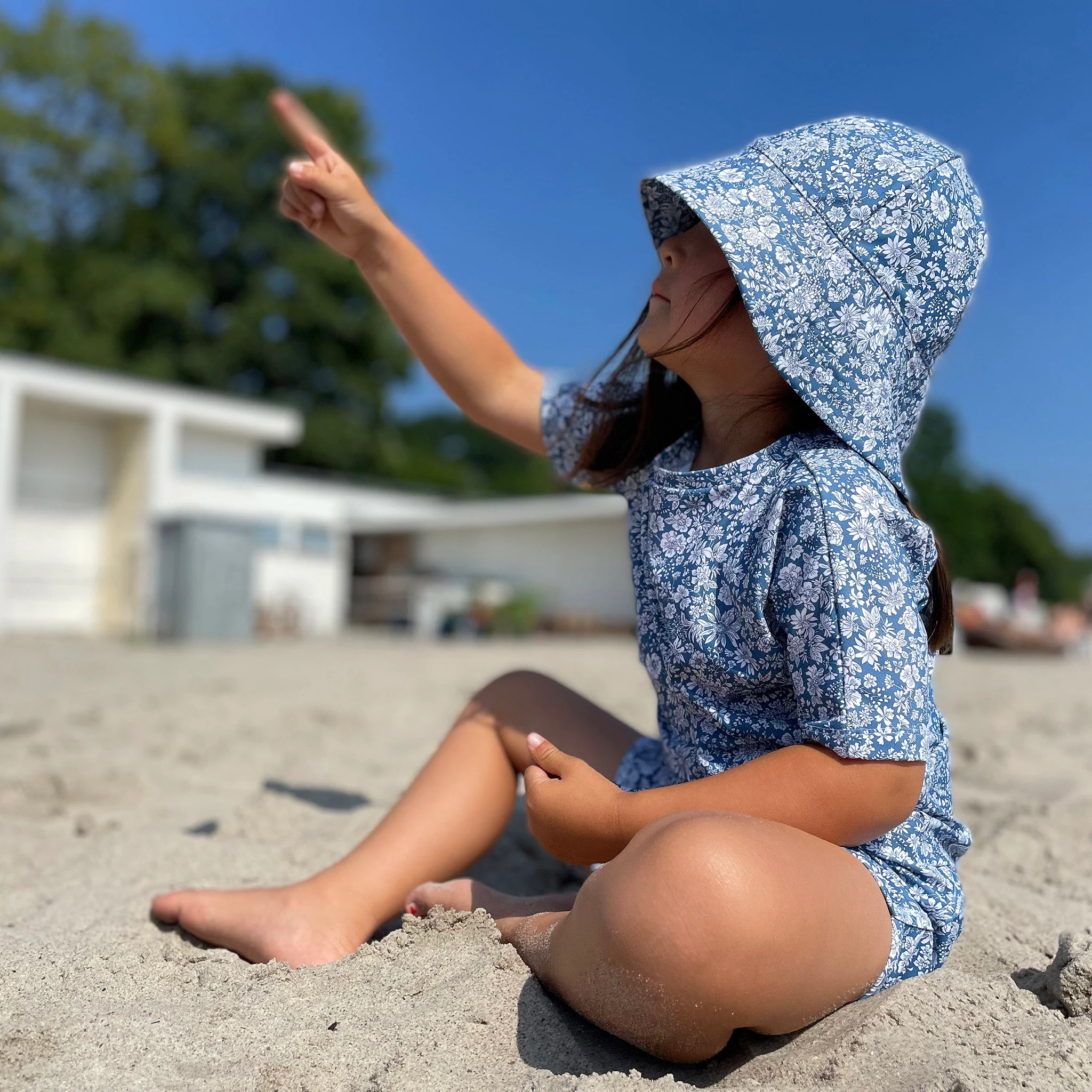 Baby & Kids Frey UV Swim Sun Hat - Evening Sky - Image 10